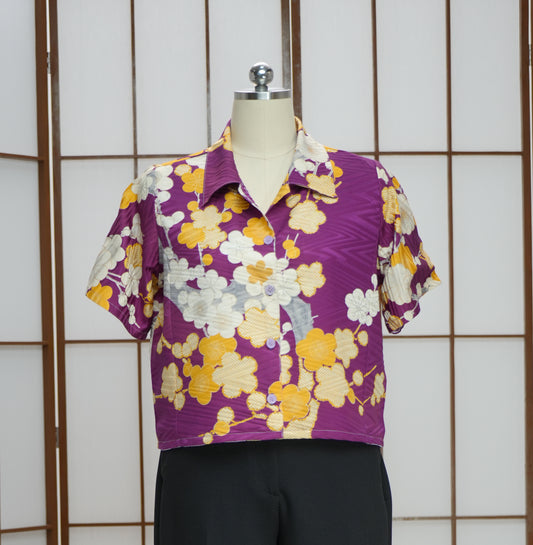 On-hand: Women's Aloha Shirt | WAS7478A | Lavender (L)