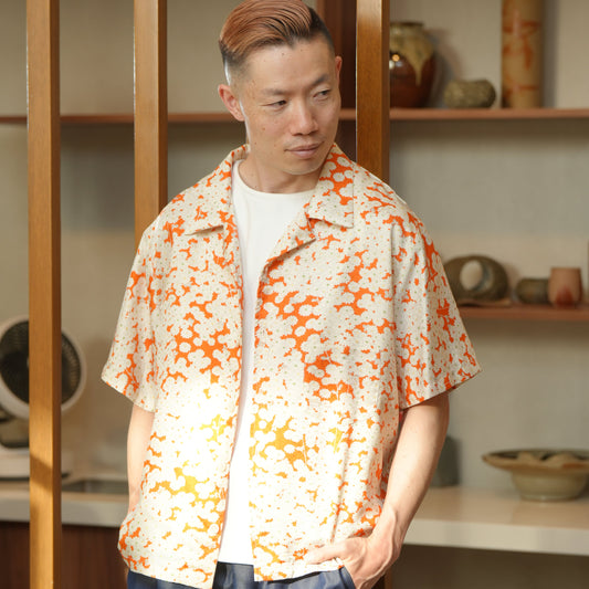 On-hand: Aloha shirt | AS7472 | Orangey Summer XL