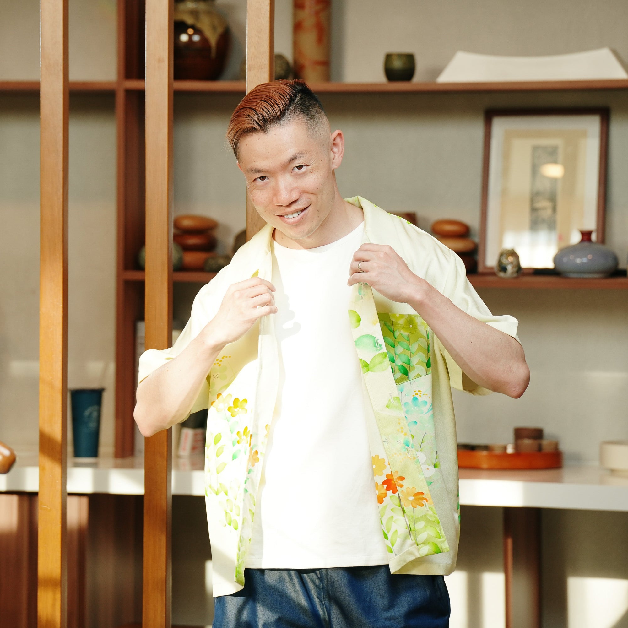 On-hand: Aloha shirt | AS7471 | Refreshing Green XL