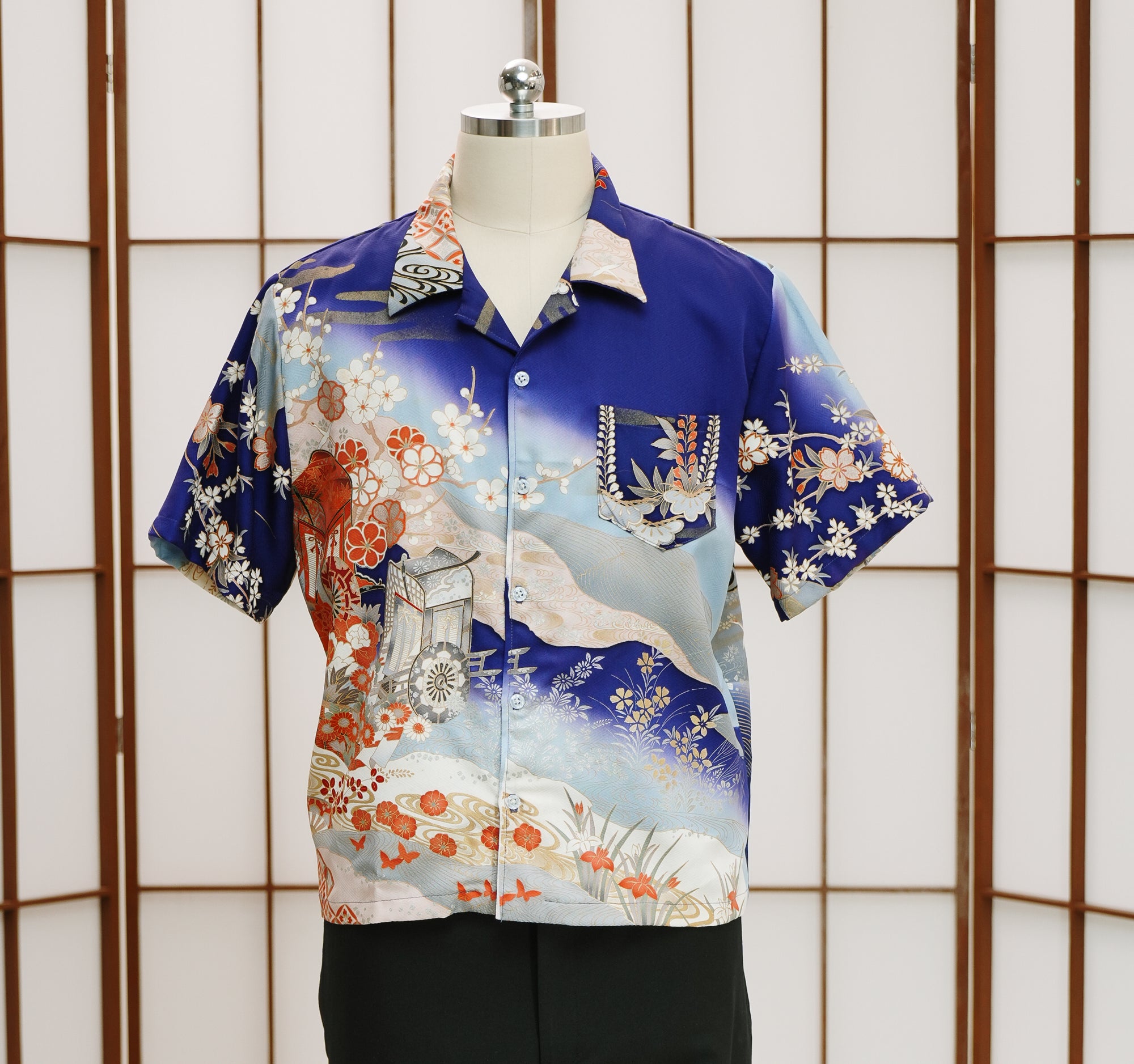 🎉 On-hand: Blue Aloha shirt | XL | AS7523M (Mimi's Choice!)
