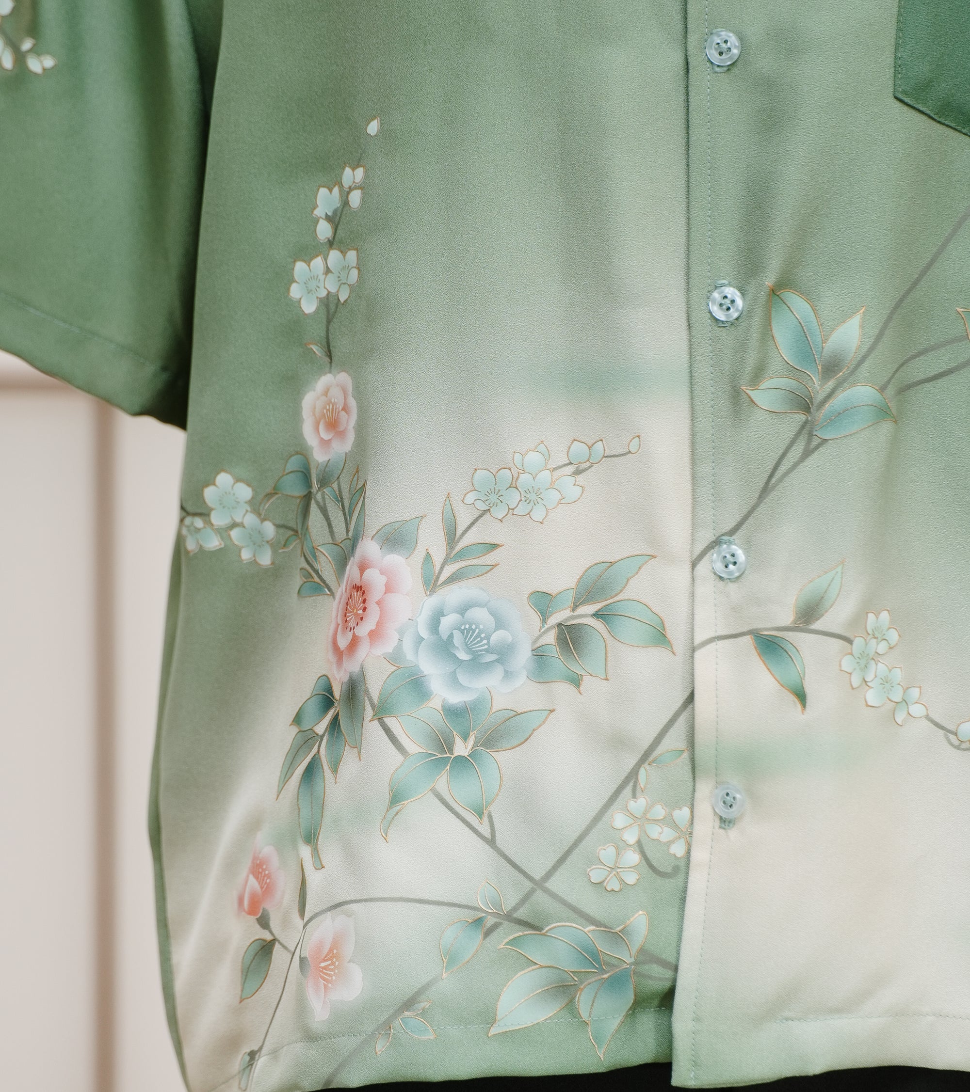 On-hand: Green Aloha shirt | XL | AS7517M