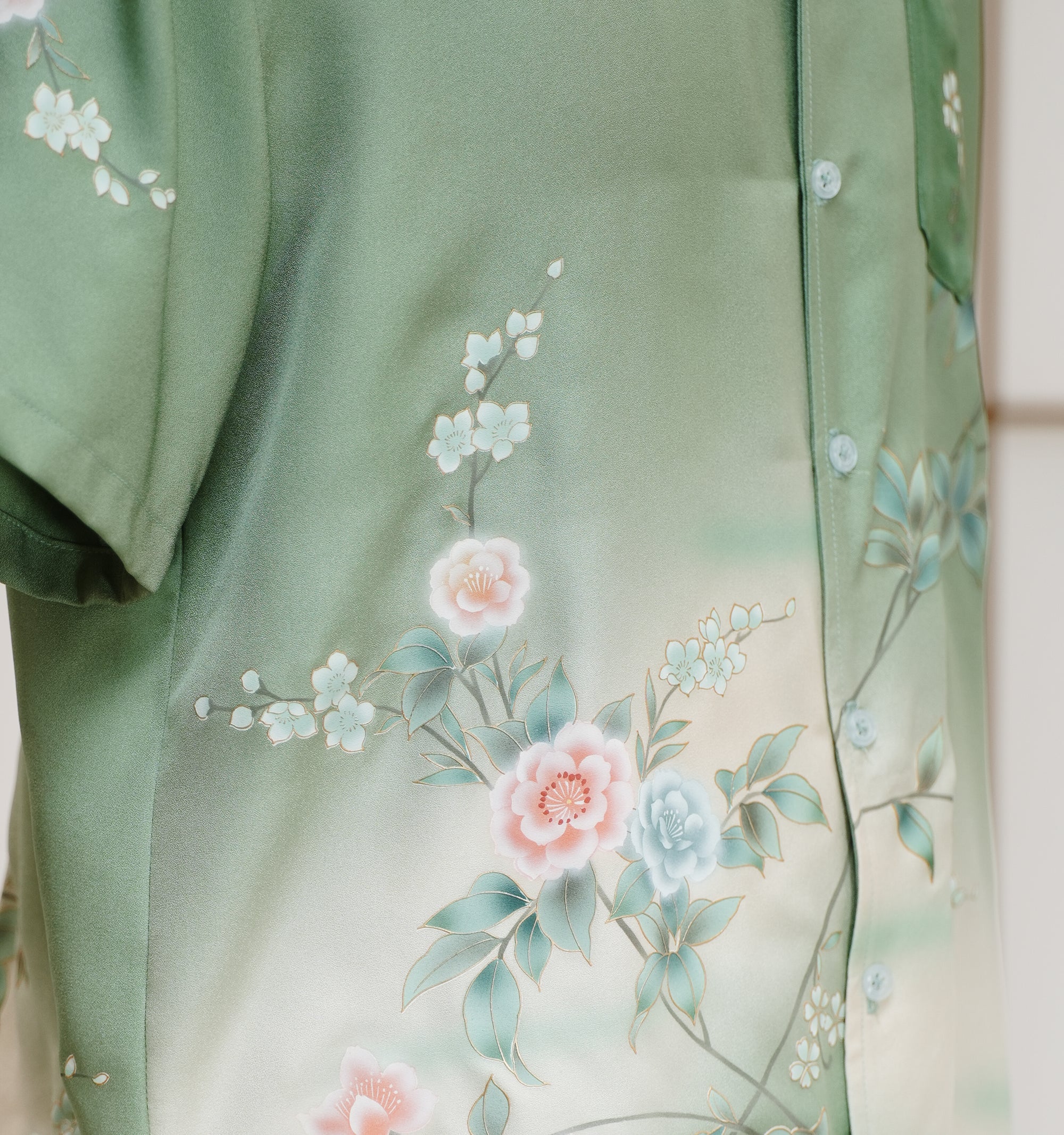 On-hand: Green Aloha shirt | XL | AS7517M