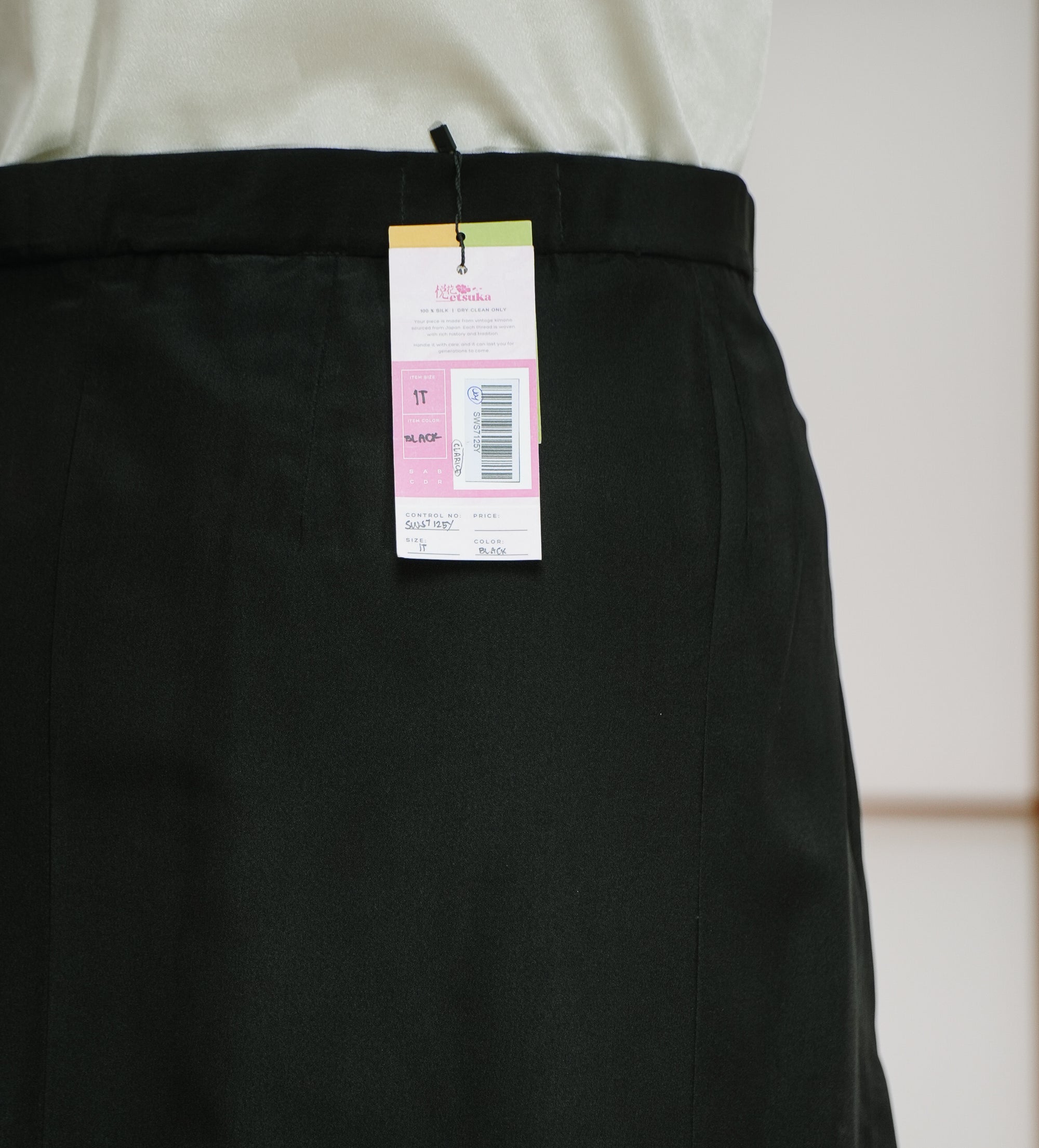 On-hand: Summer Wrap Skirt with Shishi!  | SWS7125Y | Black (1T) (new design!)
