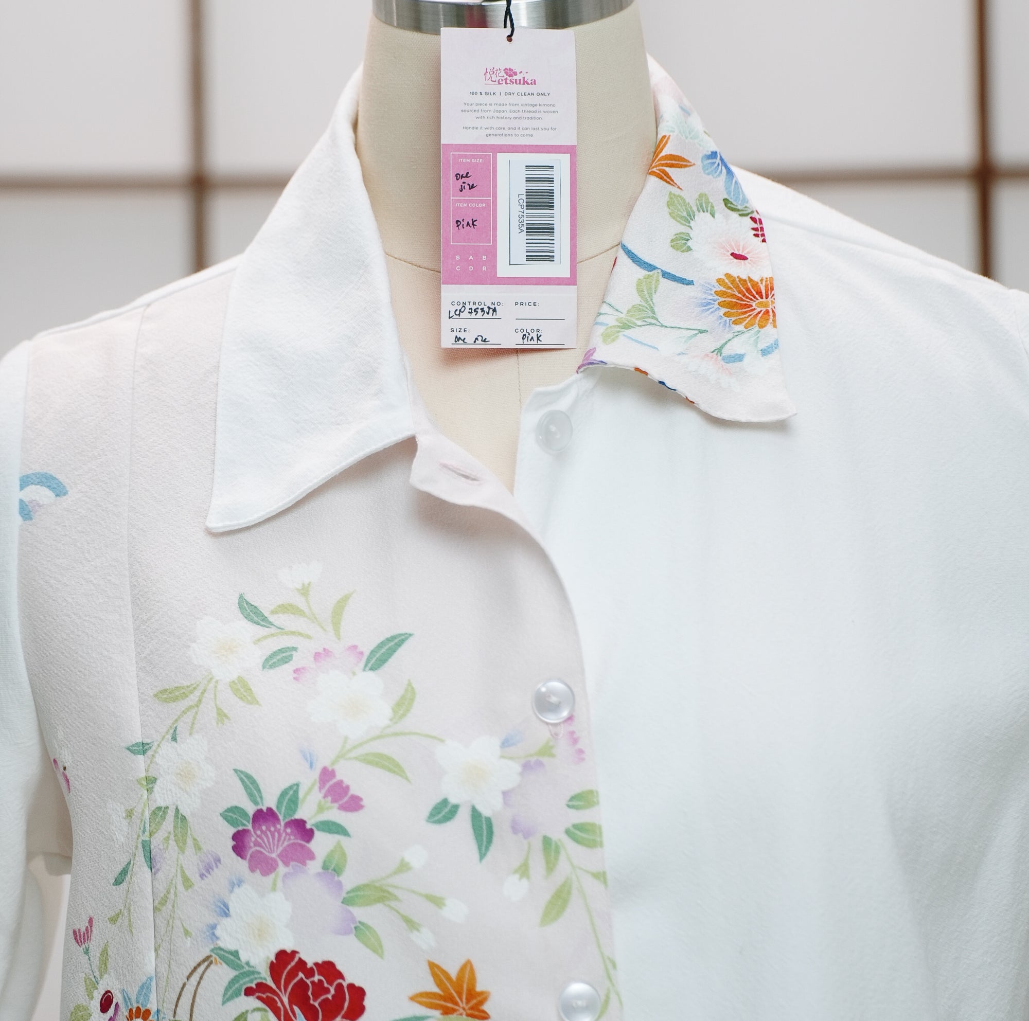 On-hand: Linen Cropped Polo | LCP7535A | Pink (L)