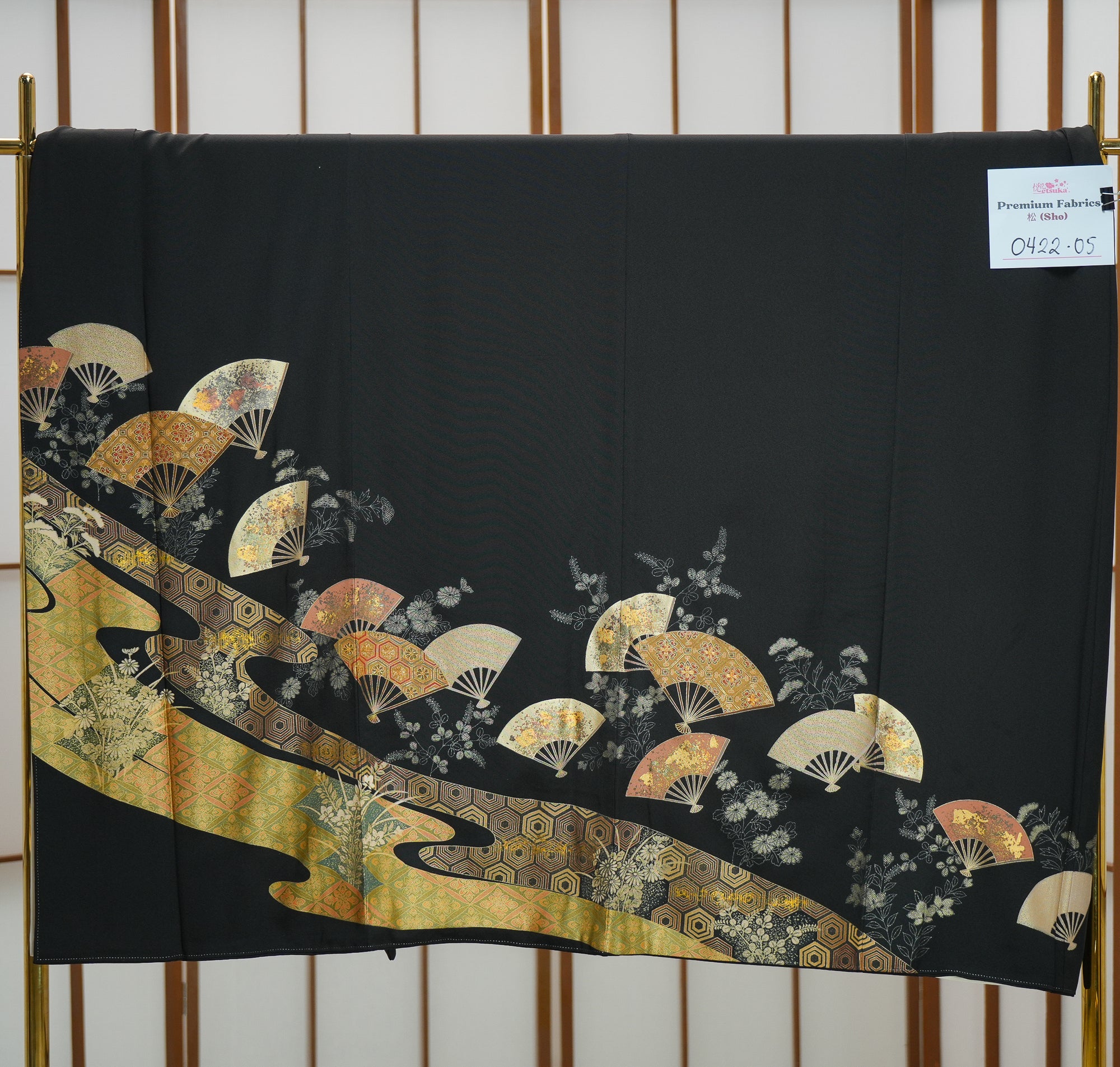 Premium Fabric SHO: 0422_05 | Black Gold-Sensu