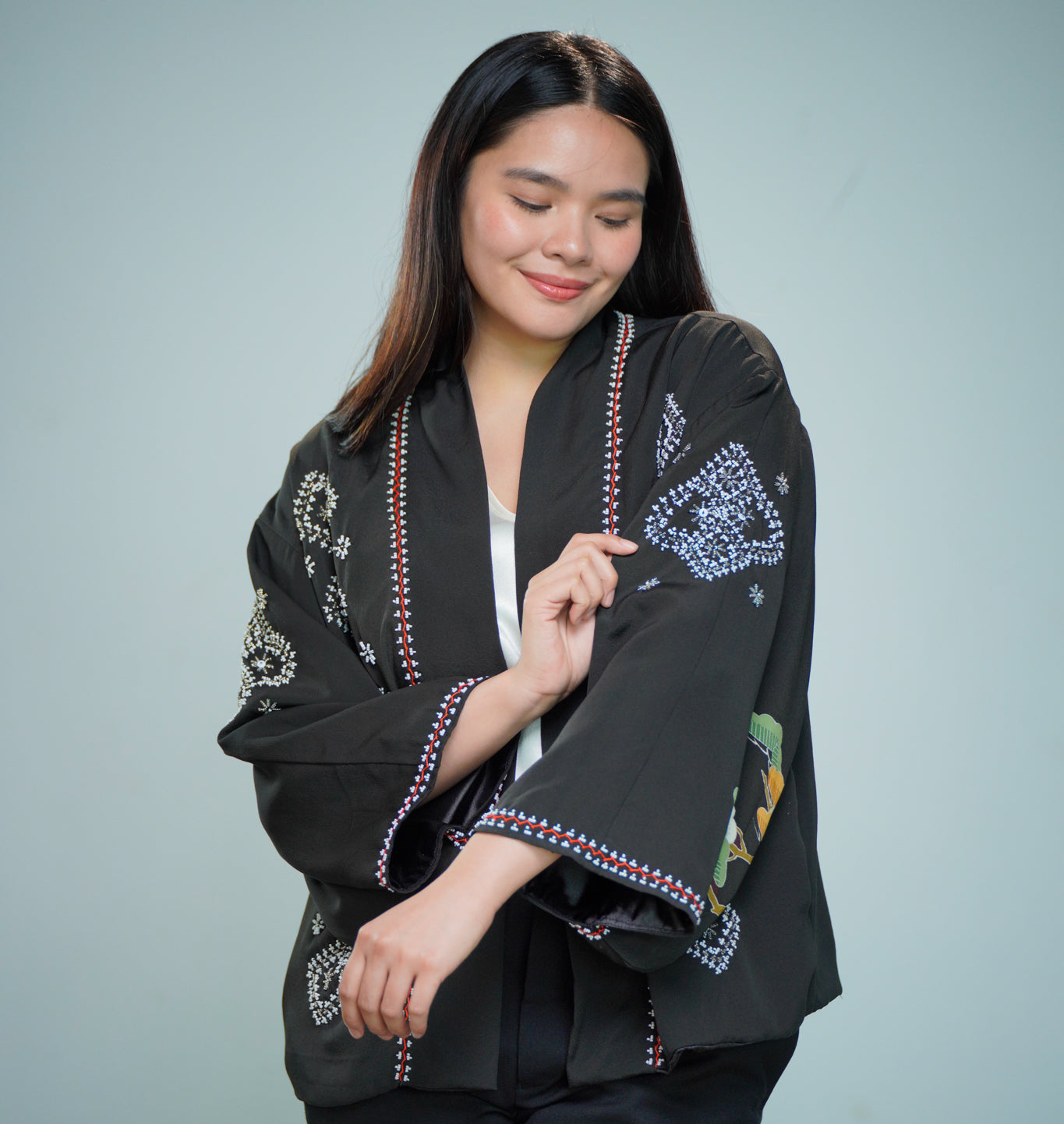 On-hand: Black Beaded Blazer | BB8346 | 2P (SO M)
