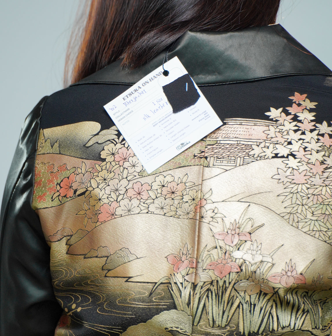 On-hand: Silk Leather Biker Jacket | Large | SBK8461