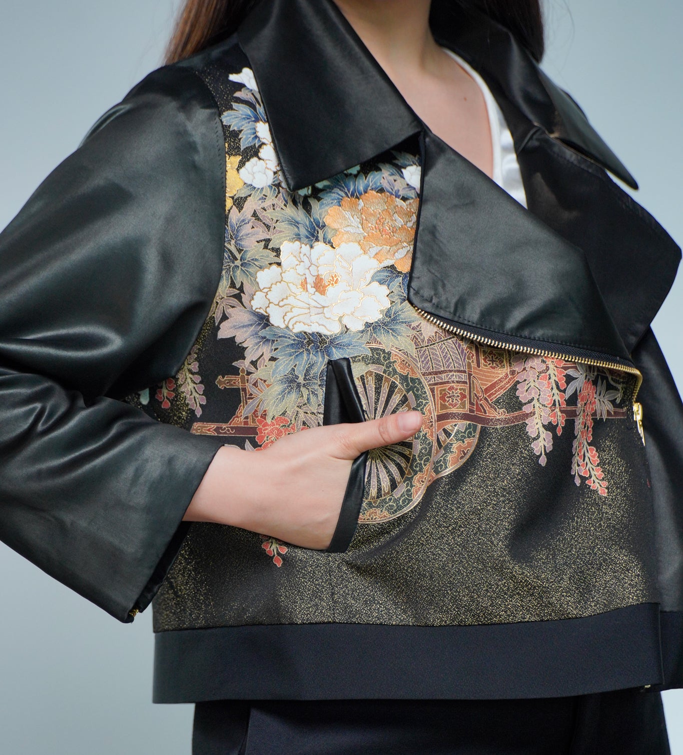 Coming Soon - On-hand: Silk Leather Biker Jacket | XL | SBK8459