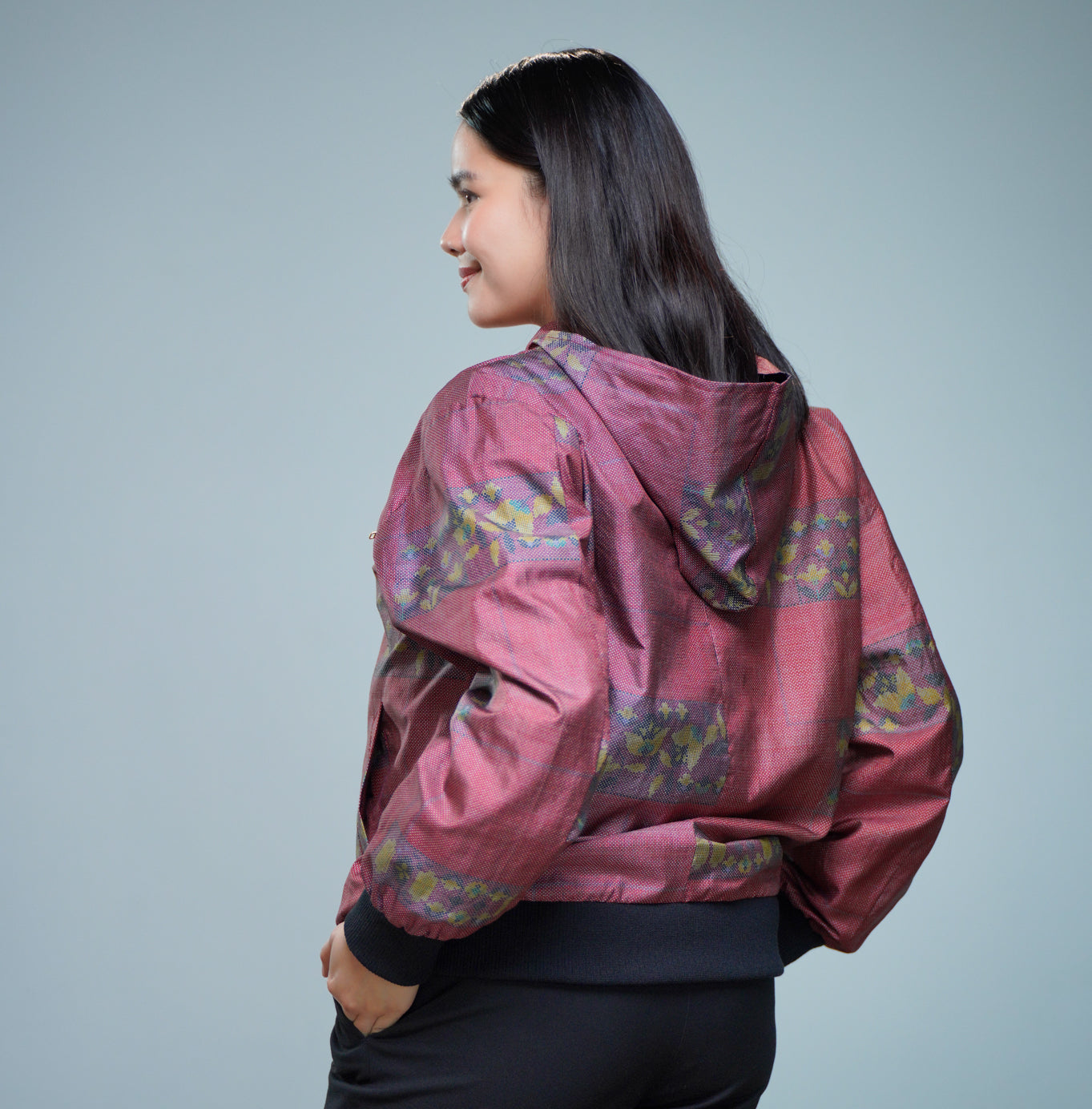 Premium On-hand: Red Loose Fit Oshima Men's Bomber Jacket | LBJ8358M | Large