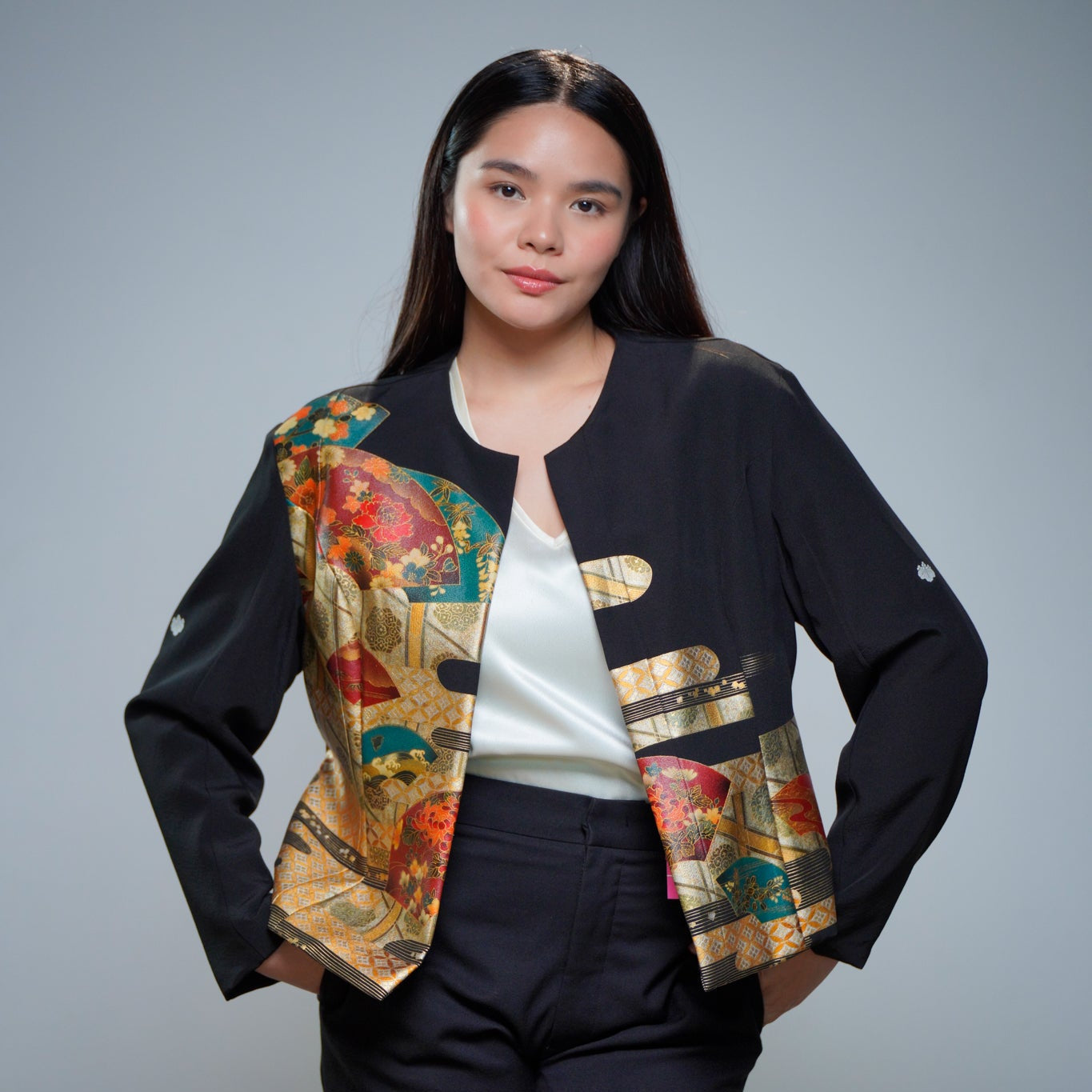 Premium On-hand item: Black Office Blazer | OFB6296 | Large
