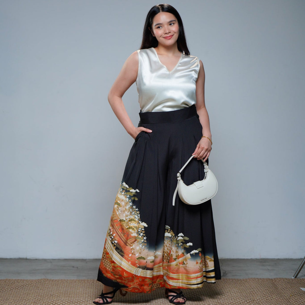 On-hand: Black Hakama Pants | HKP8148A | XLA
