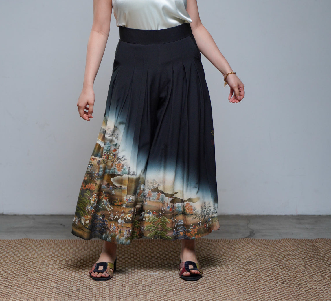 Premium On-hand: Black Hakama Pants | HKP8115A | XLB