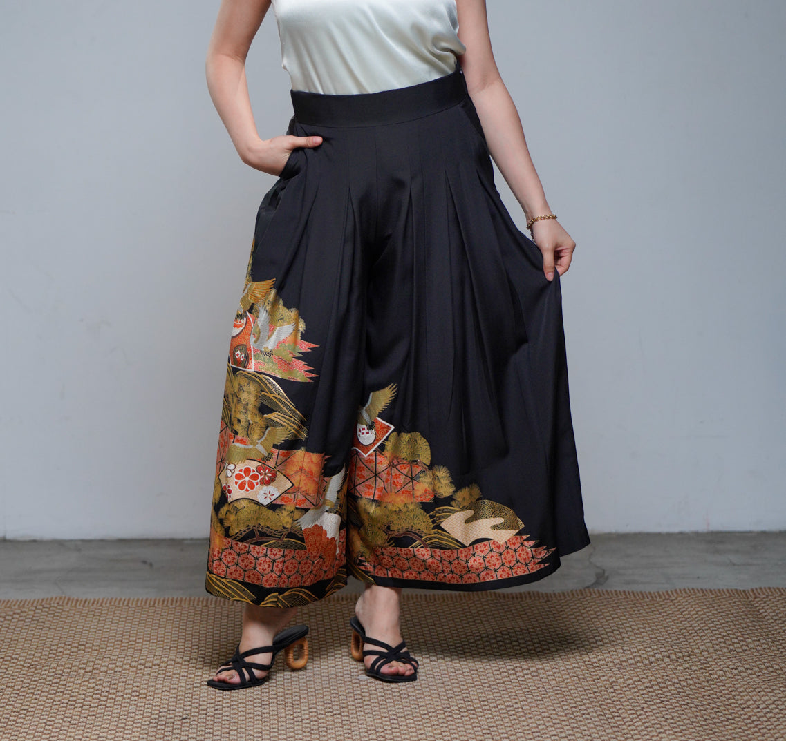 Premium On-hand: Black Hakama Pants | HKP8116A | XLB