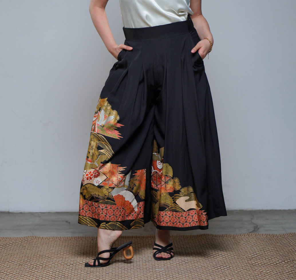 Premium On-hand: Black Hakama Pants | HKP8116A | XLB