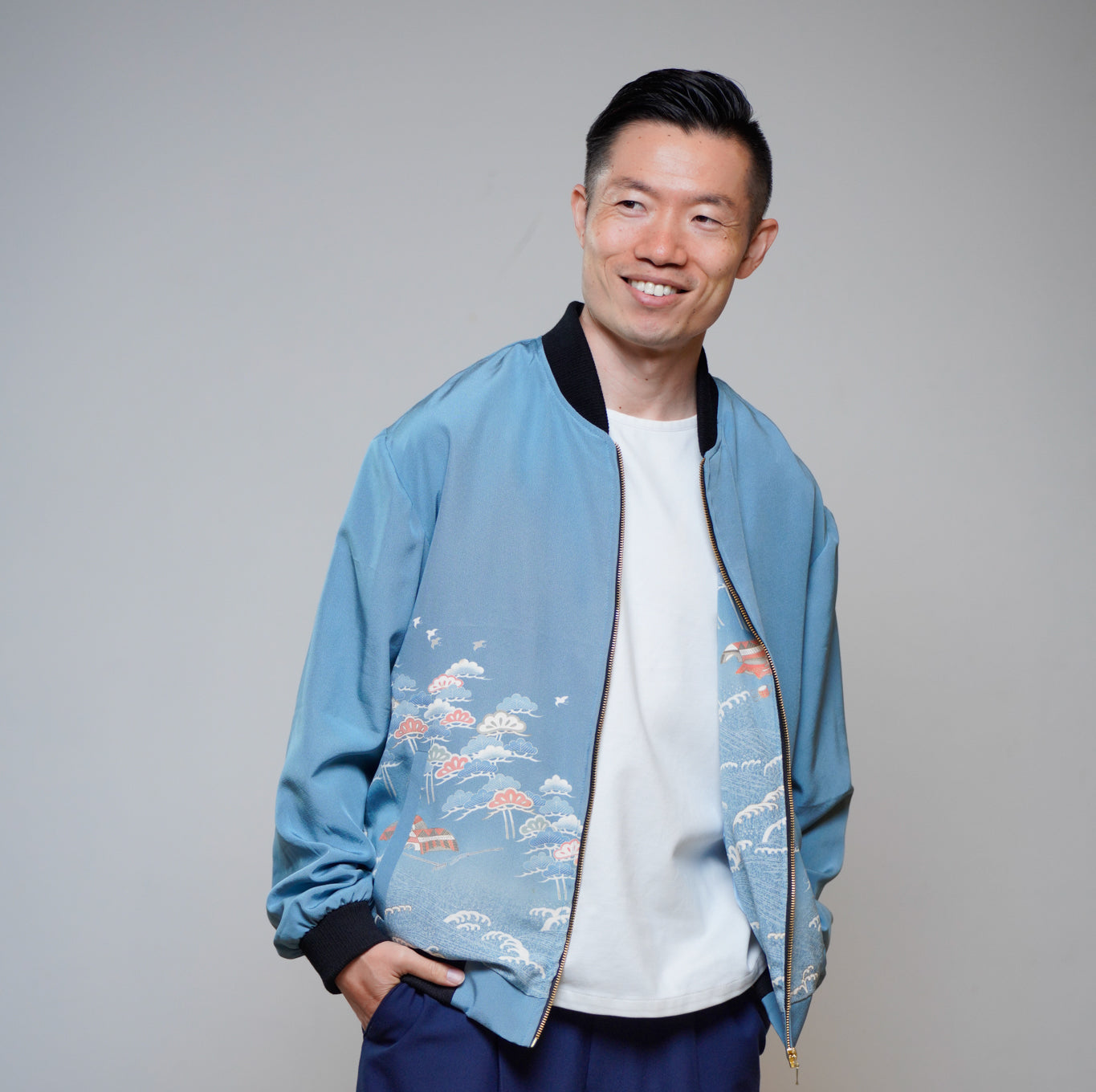 Premium On-hand: Blue Men's Bomber Jacket | BJ8152M | XL