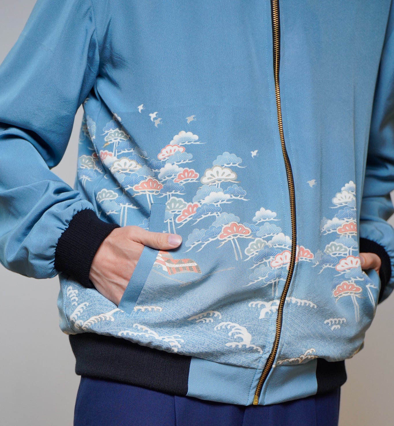 Premium On-hand: Blue Men's Bomber Jacket | BJ8152M | XL