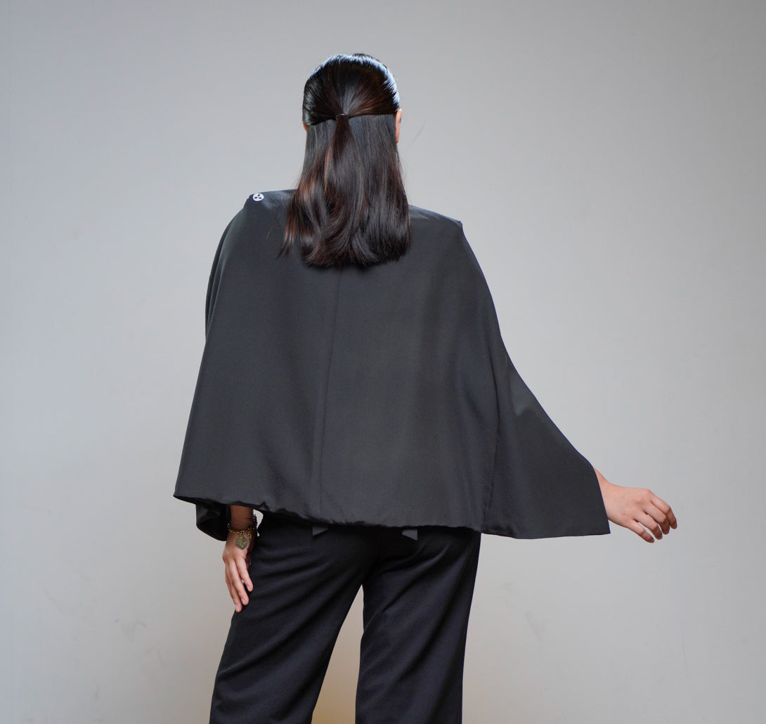 Premium On-hand: Cape Blazer | CB5447 | Black | Large