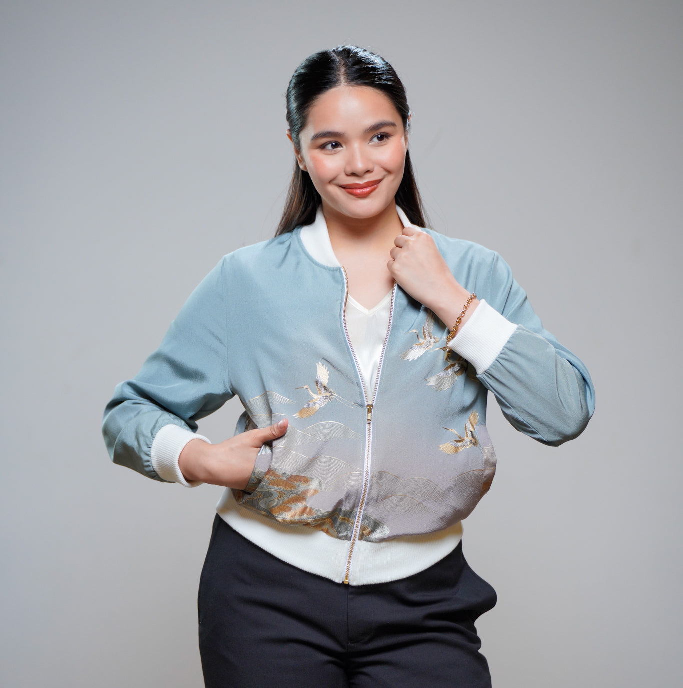 Premium On-hand: Bomber Jacket |  BLUE | BJ8329M | MB (SO M)