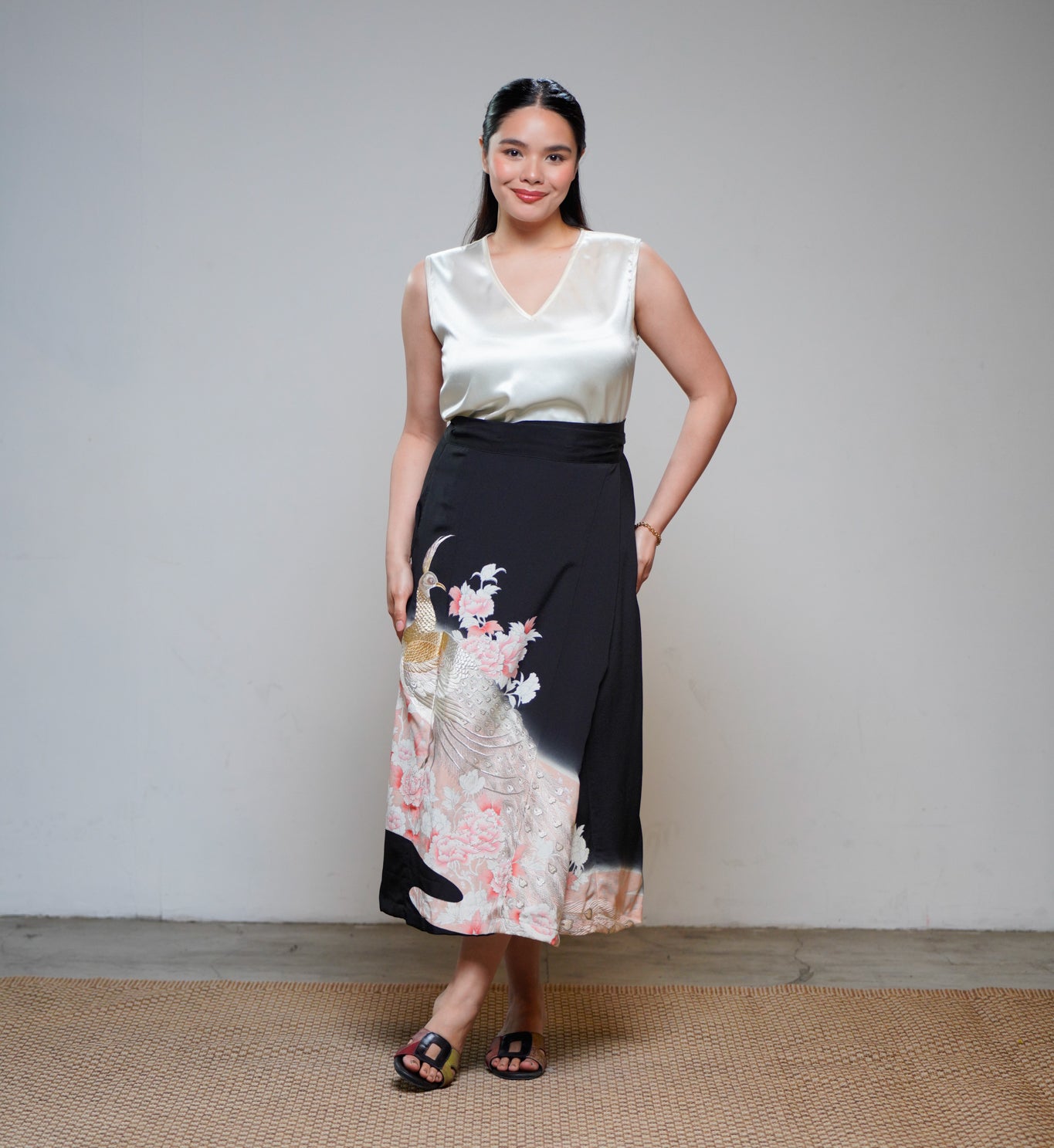 Premium On-hand: Black Wrap Skirt | 1P | WS8143Y