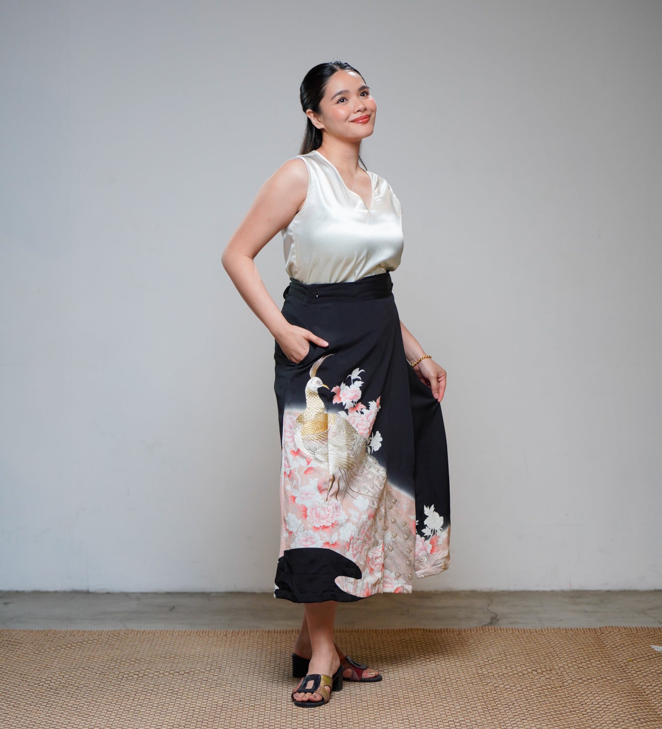 Premium On-hand: Black Wrap Skirt | 1P | WS8143Y