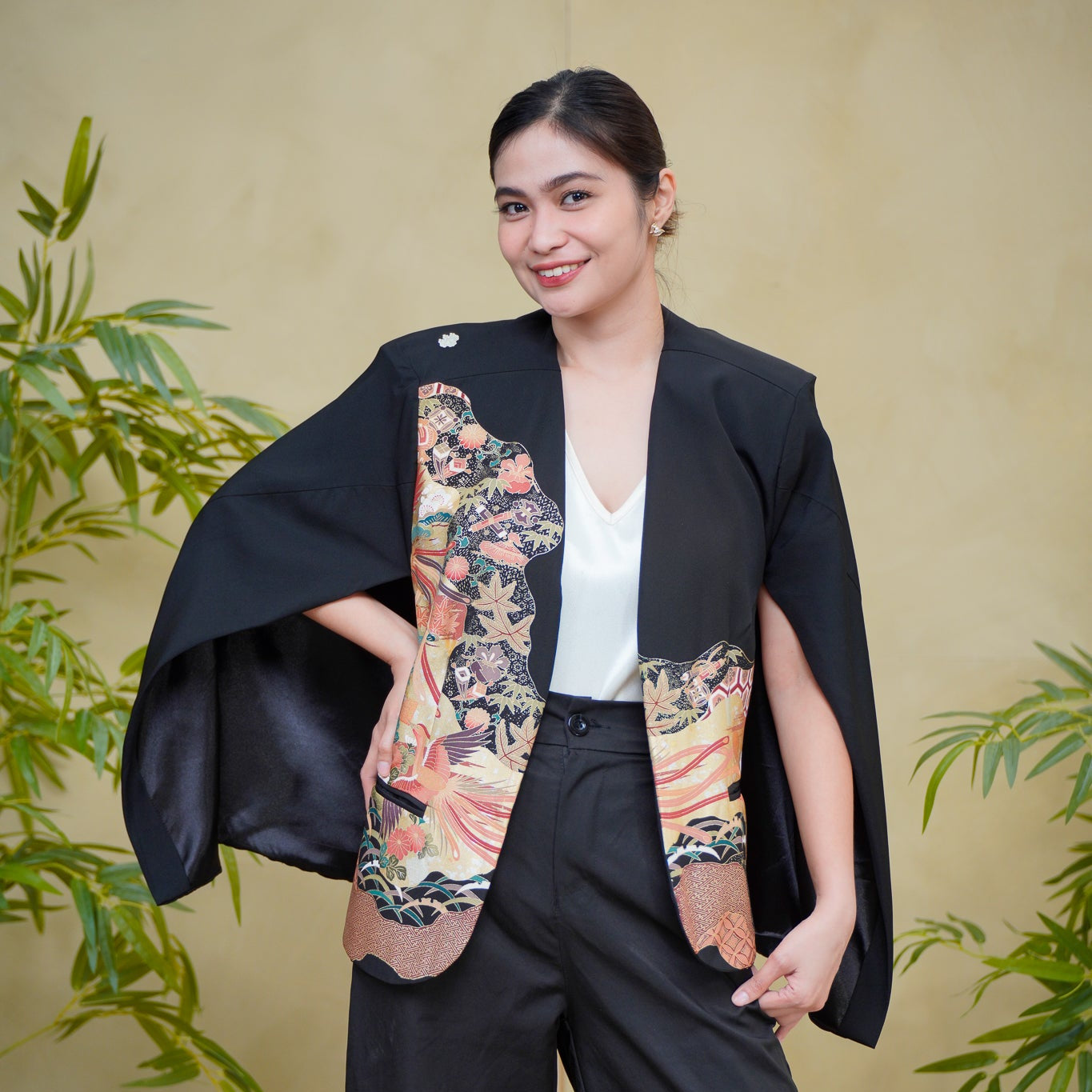 Premium On-hand: Cape Blazer | CB8408M | Black | XL