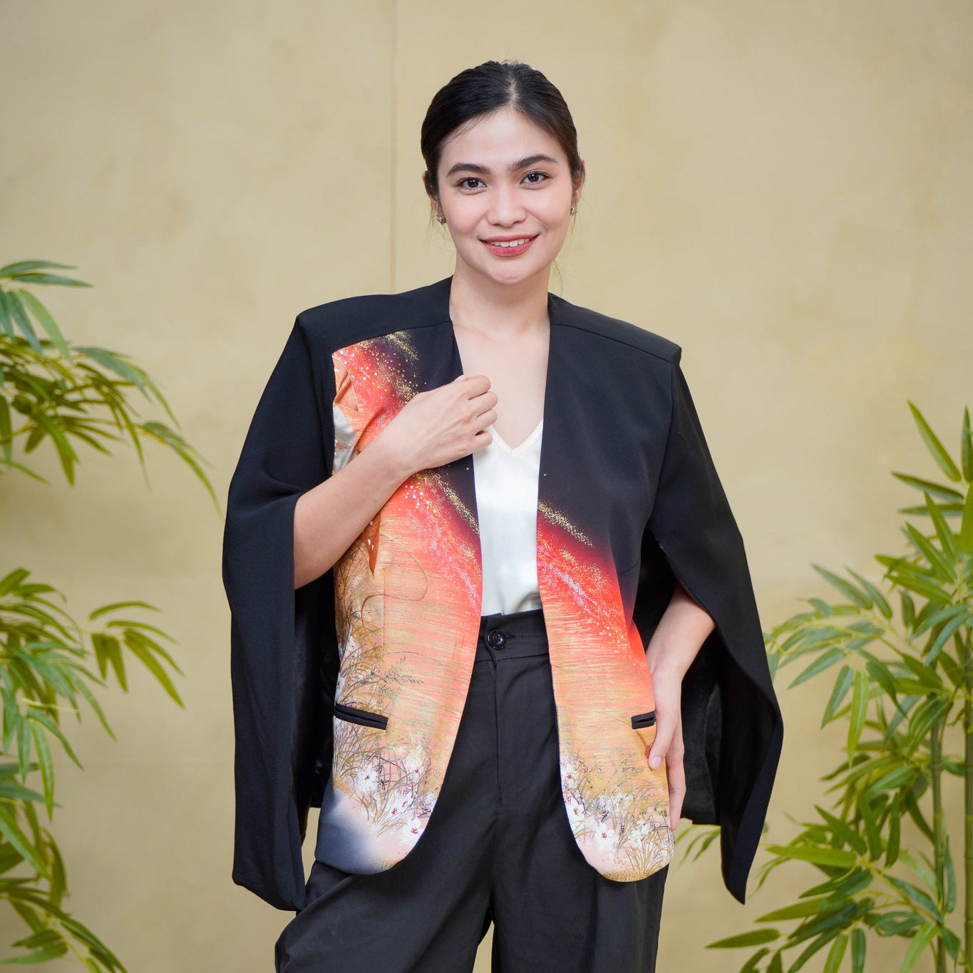 Premium On-hand: Cape Blazer | CB8406M | Black | XL