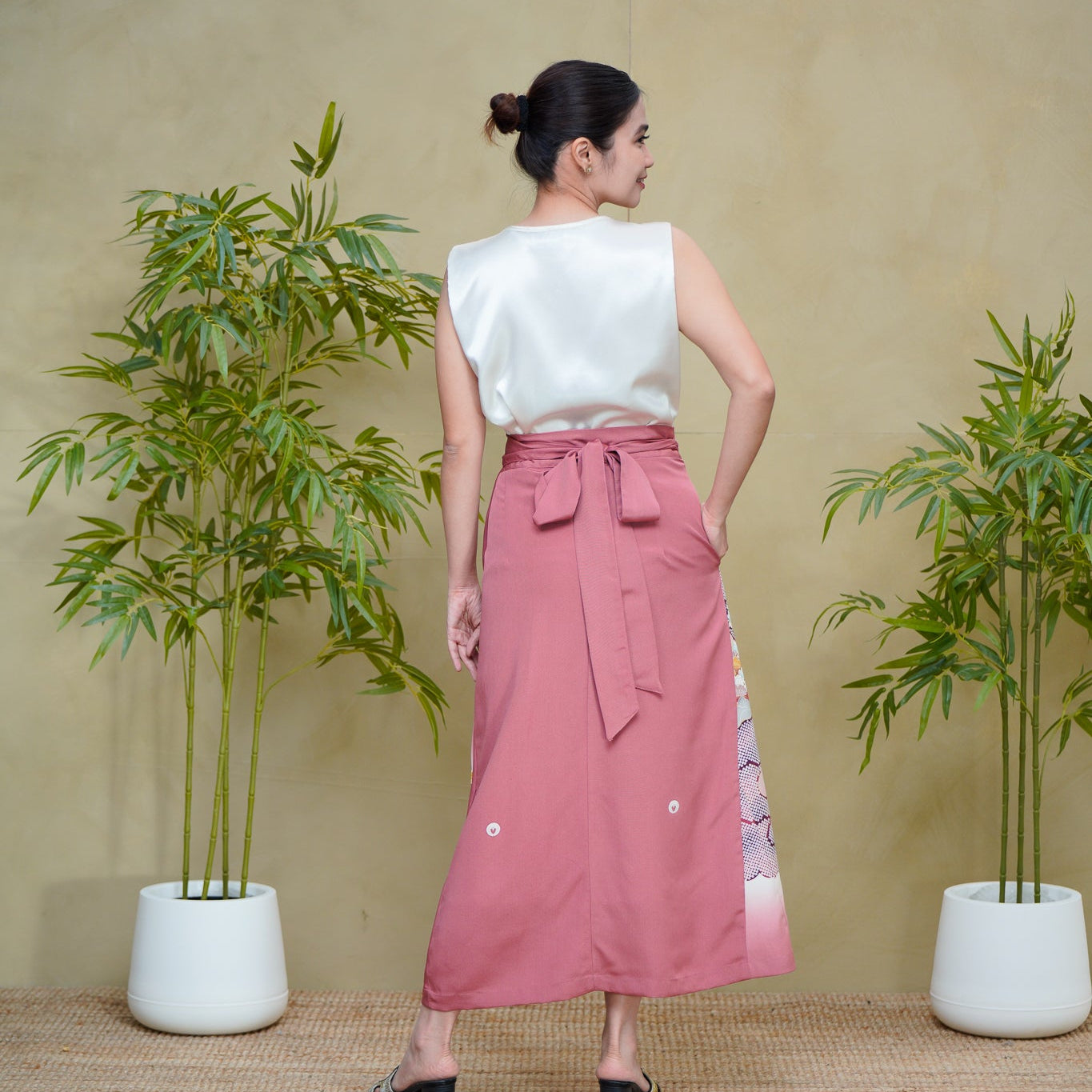 Premium On-hand: Pink Wrap Skirt | 2P | WS8396Y