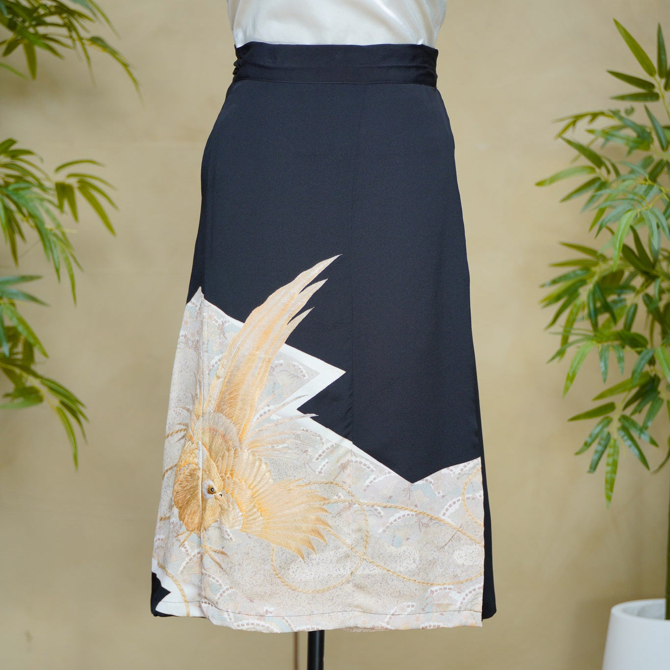 Premium On-hand: Black Wrap Skirt | 2P | WS8142Y