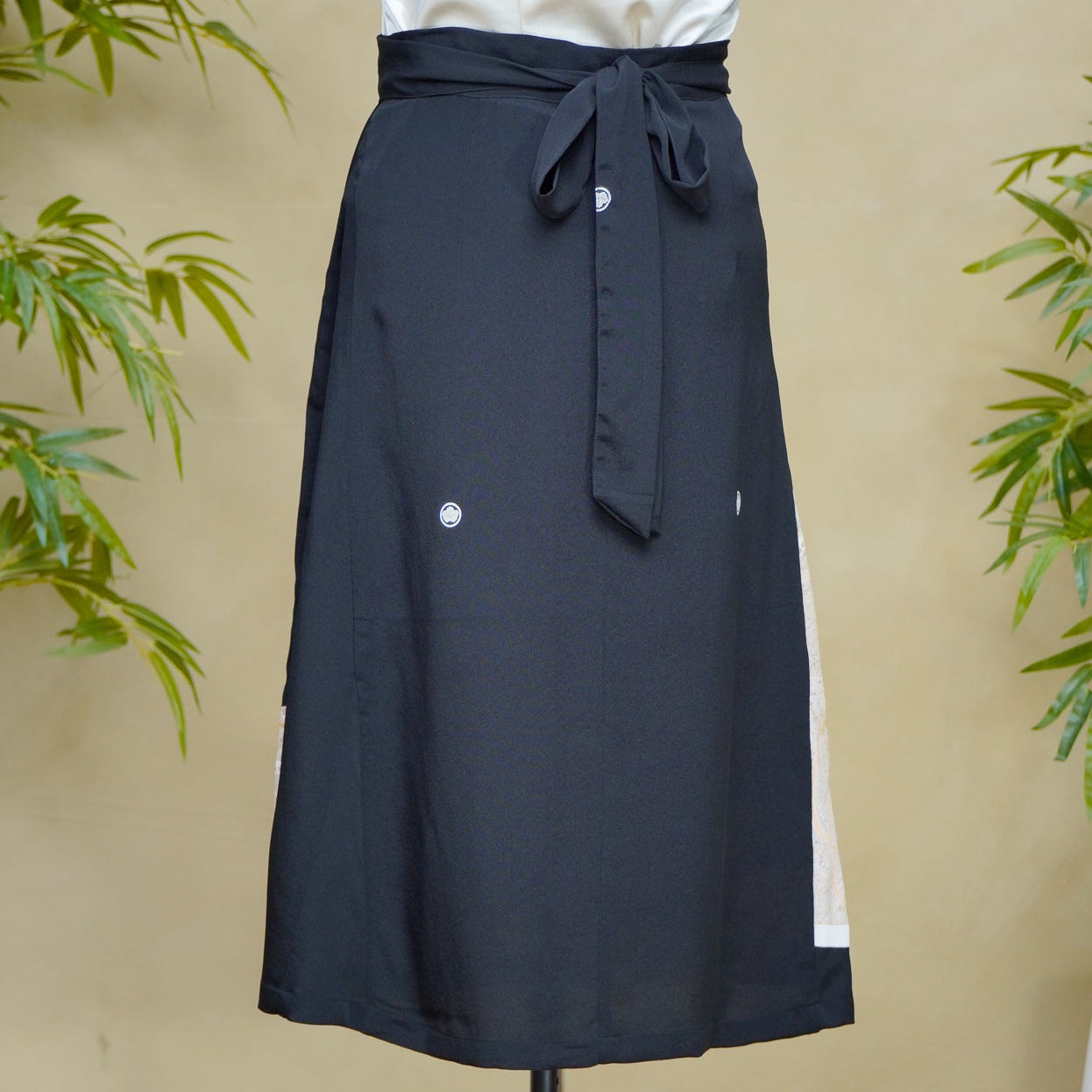 Premium On-hand: Black Wrap Skirt | 2P | WS8142Y