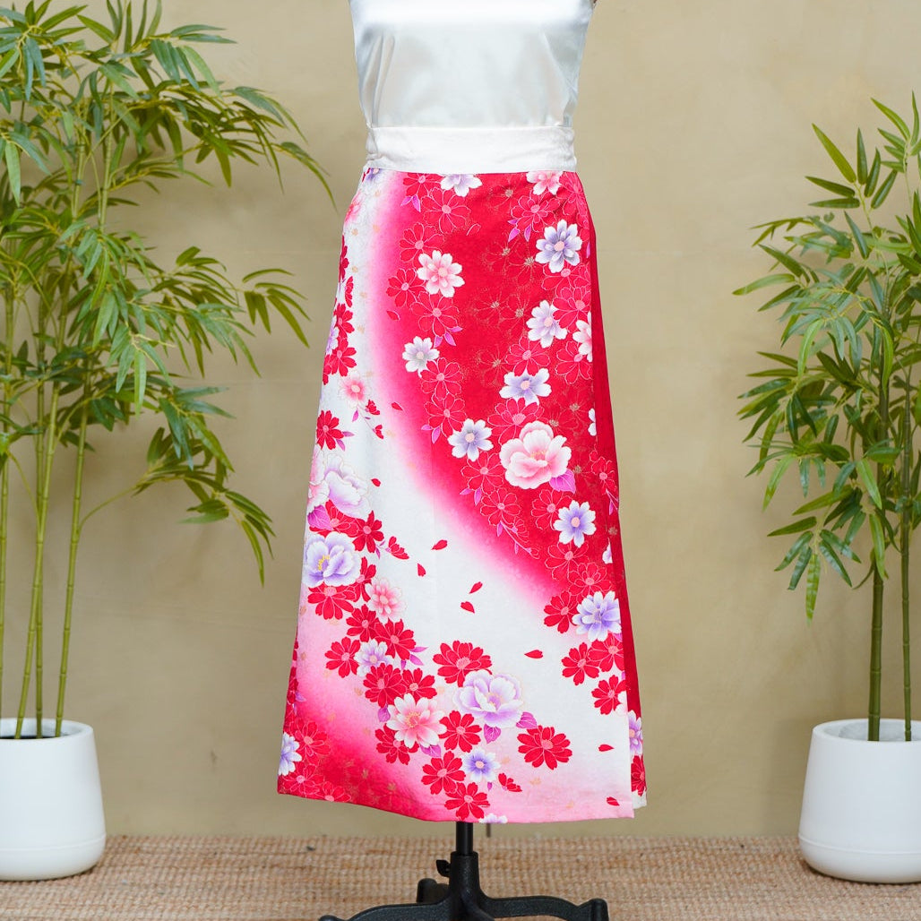 Premium On-hand: Red Wrap Skirt | 1T | WS8391Y