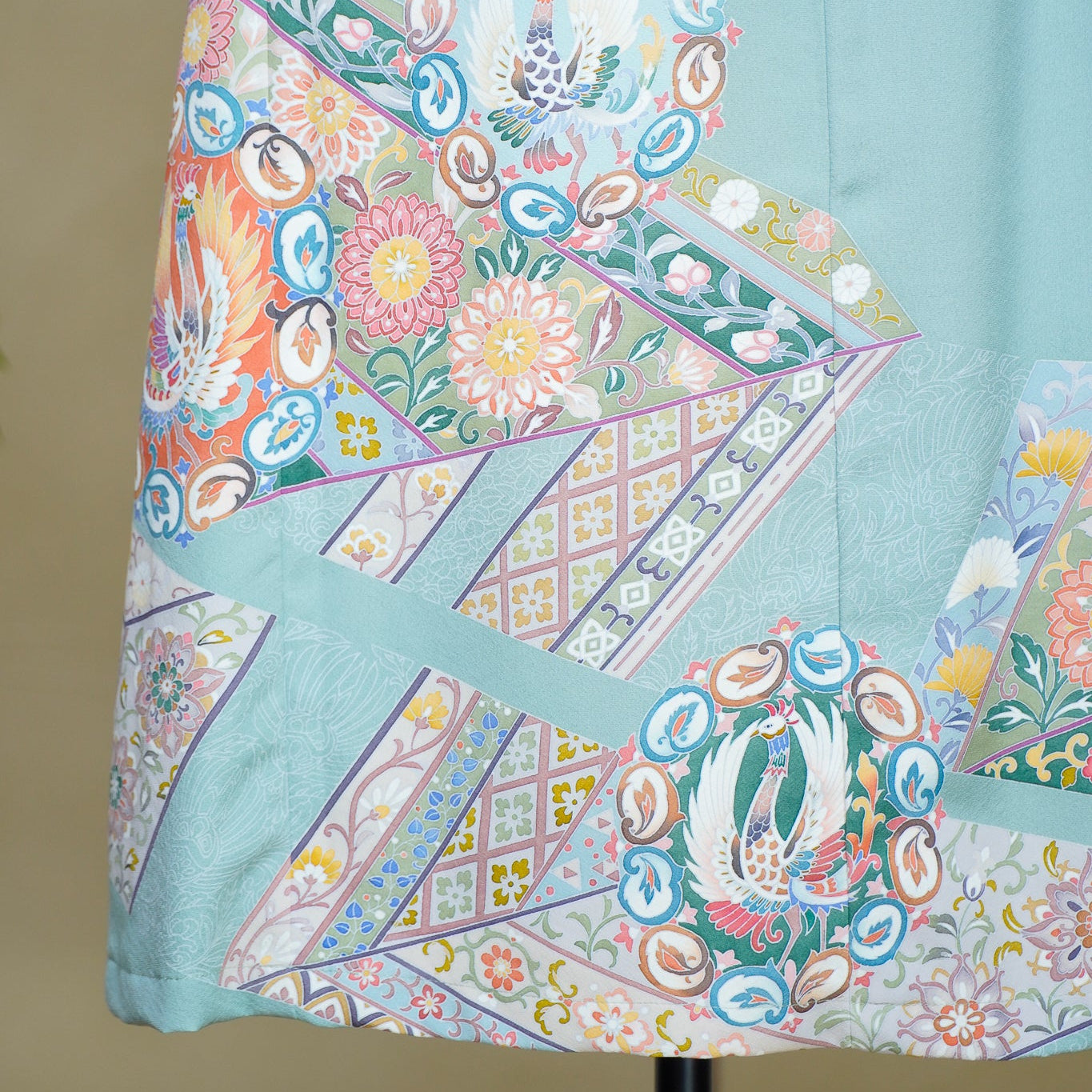 Premium On-hand: Green Wrap Skirt | 1P | WS8390Y