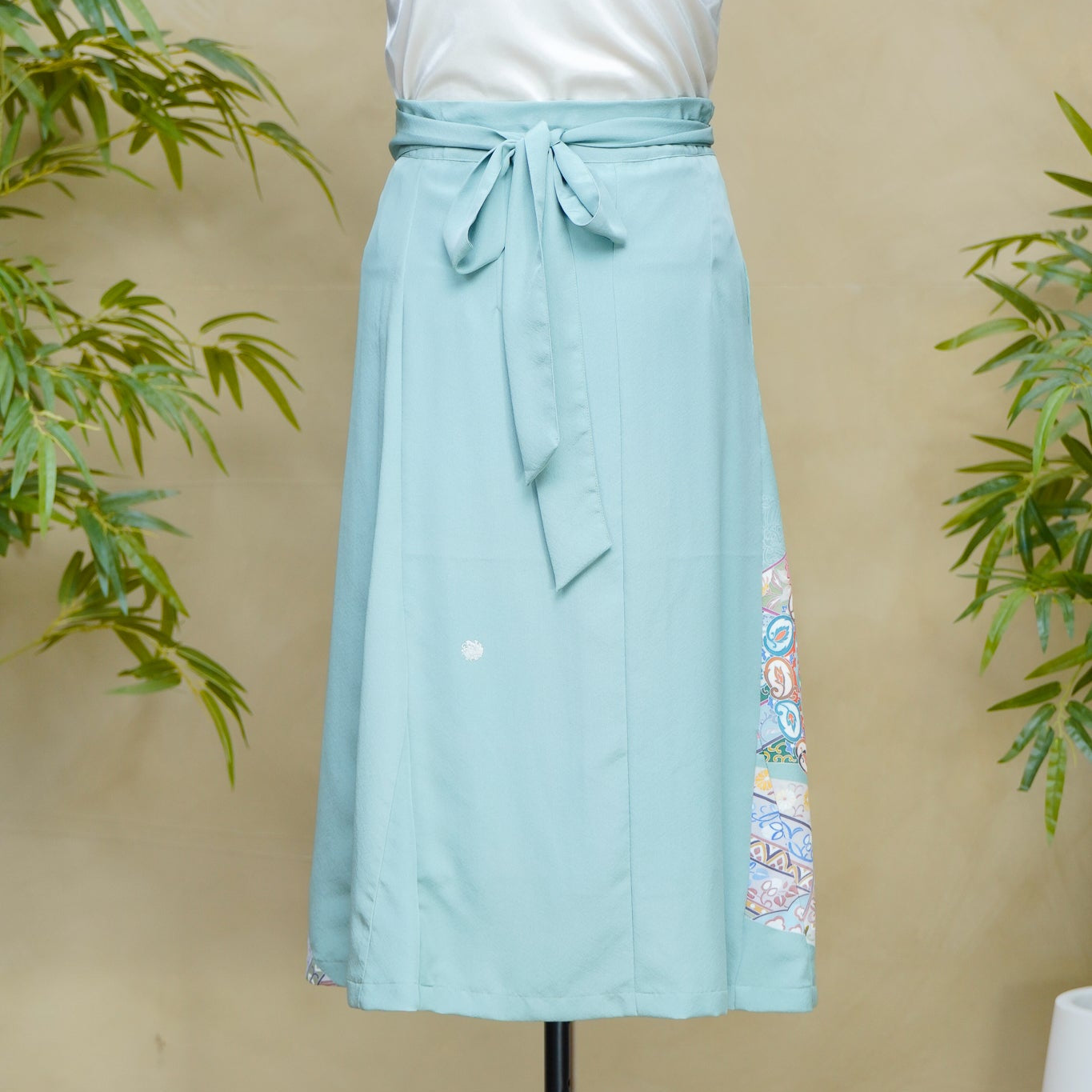 Premium On-hand: Green Wrap Skirt | 1P | WS8390Y