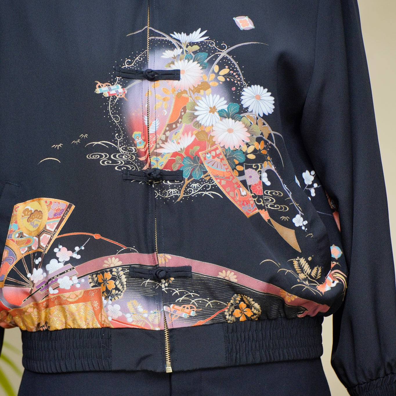 On-hand: Black Chinese Knot Jacket | XLB | CKJ8452M
