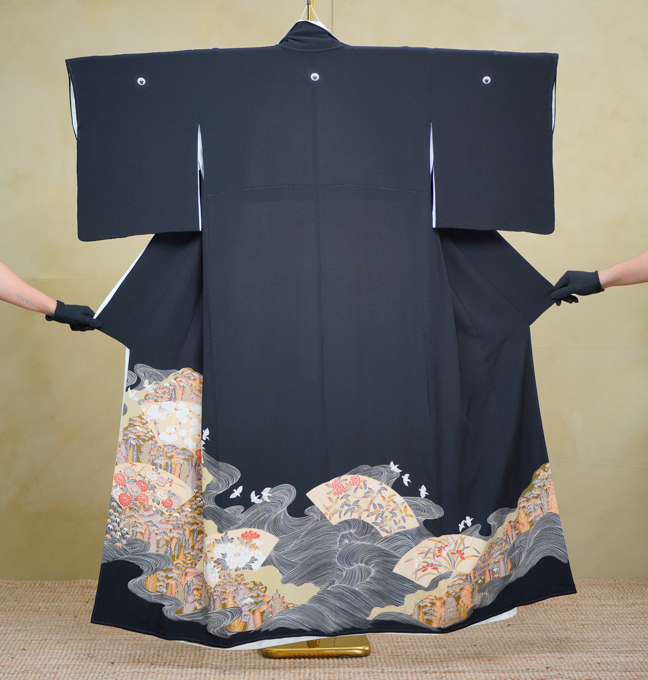 Chiku Fabric: 0801_25 | Ink on the Ocean | WAVEEE