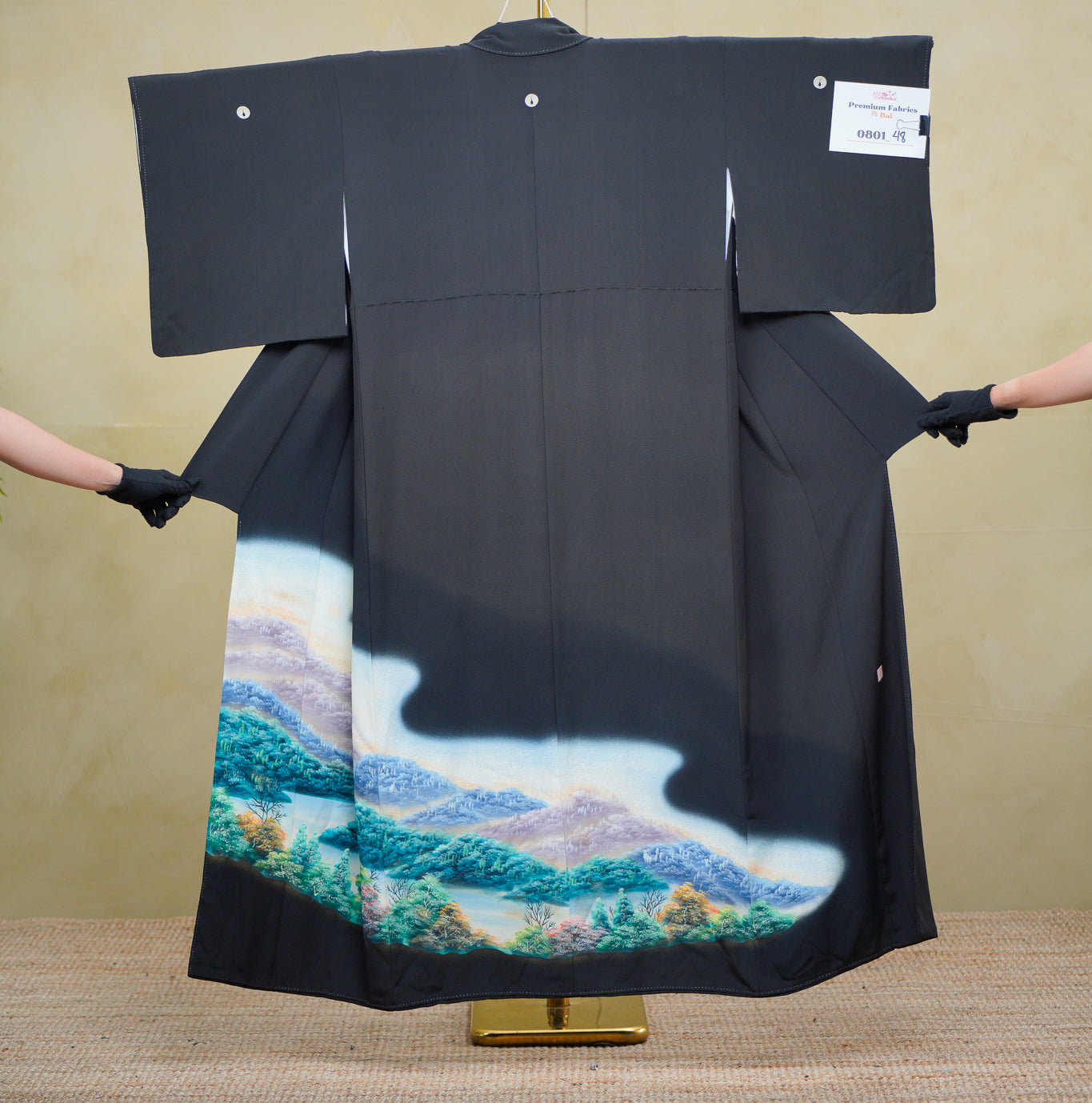 Premium Bai Fabric: 0801-48 | Dark Enchanted Grove