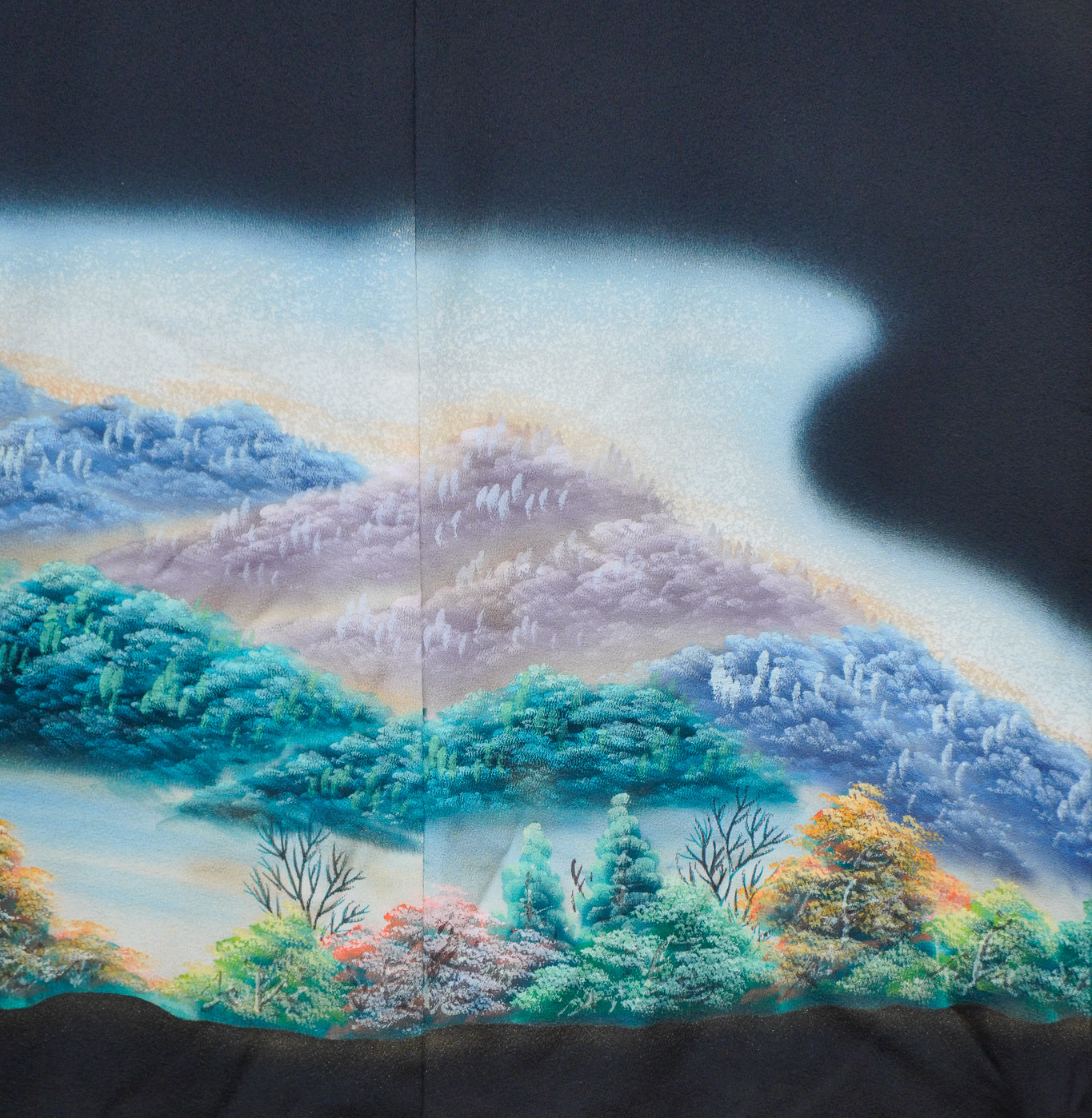 Premium Bai Fabric: 0801-48 | Dark Enchanted Grove