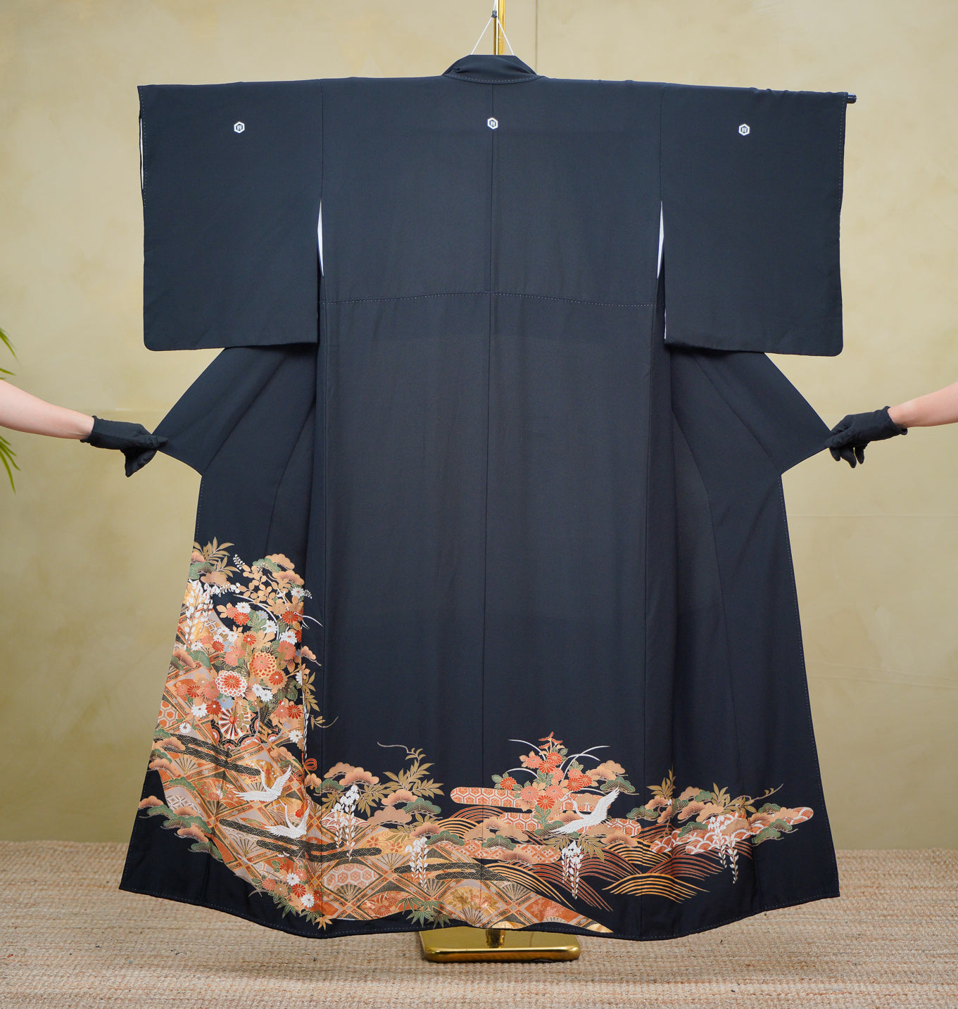 Premium Bai Fabric: 0801-52 | Midnight Scroll