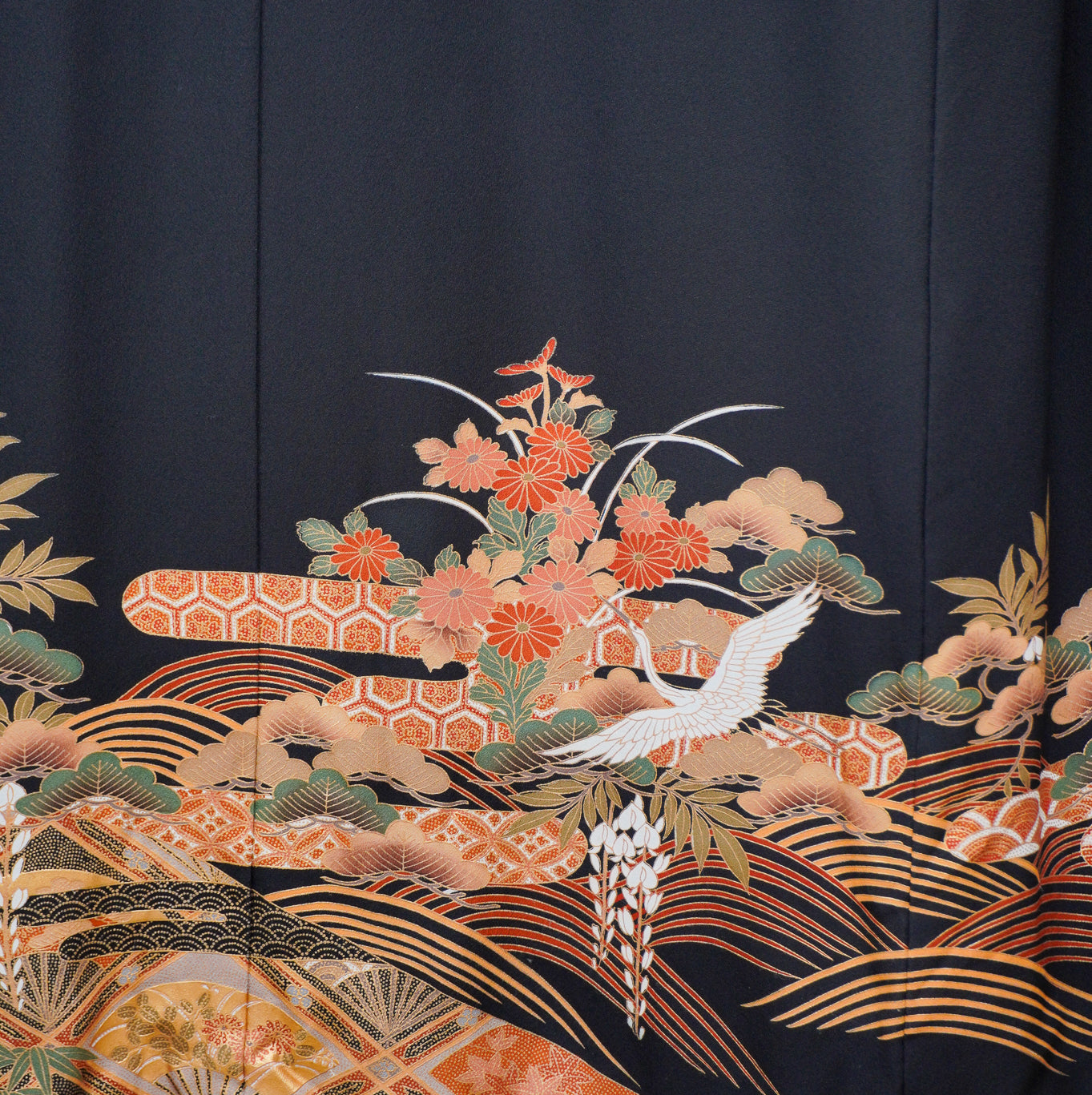 Premium Bai Fabric: 0801-52 | Midnight Scroll