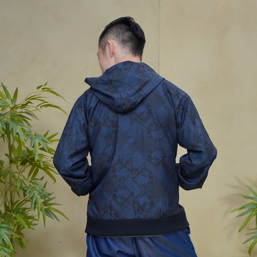 Premium On-hand: Blue Loose Fit Oshima Men's Bomber Jacket | LBJ8432M | Large