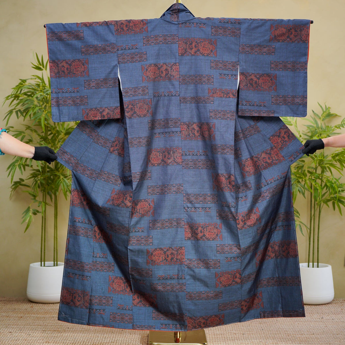 Premium Oshima Fabric: OSHIMA_0827_03 | Indigo Whispers