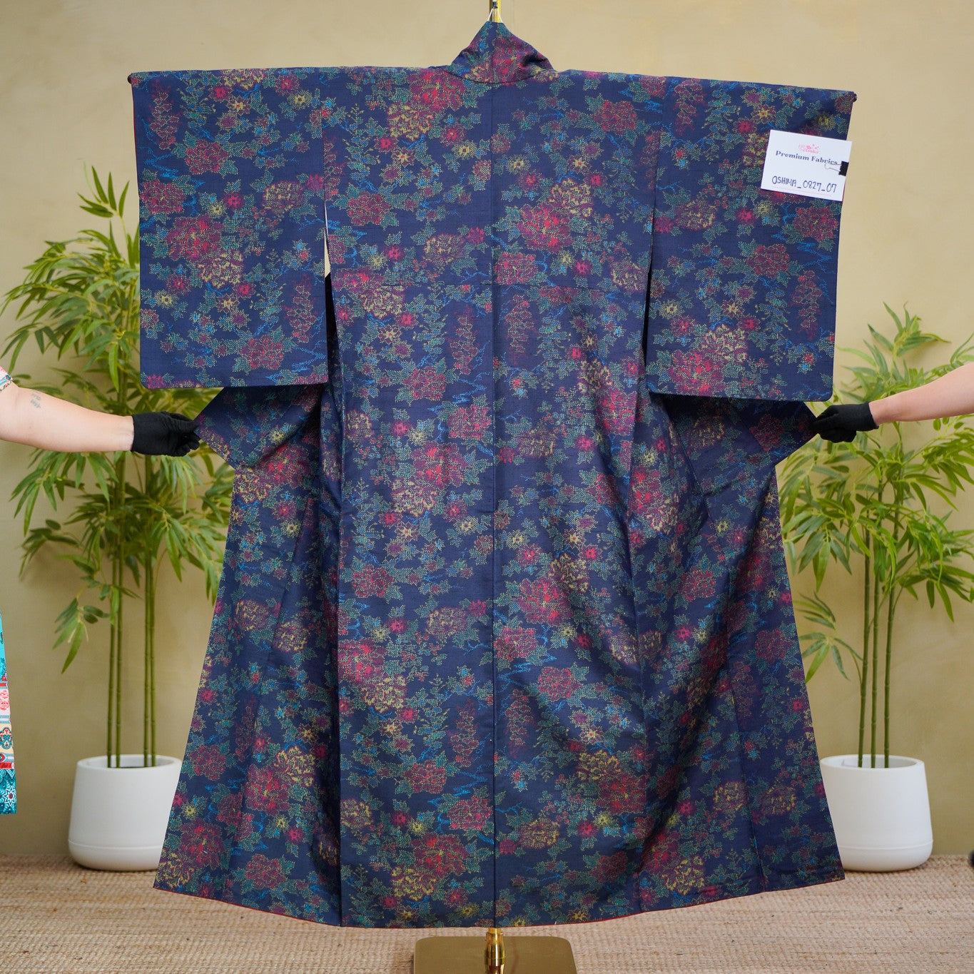 Premium Oshima Fabric: OSHIMA_0827_07 | Wildflowers After Dark