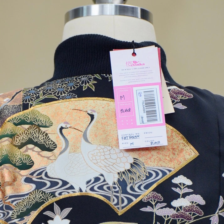 On-hand item: Filipiniana Bomber Jacket | Black | FBJ8469M | Medium