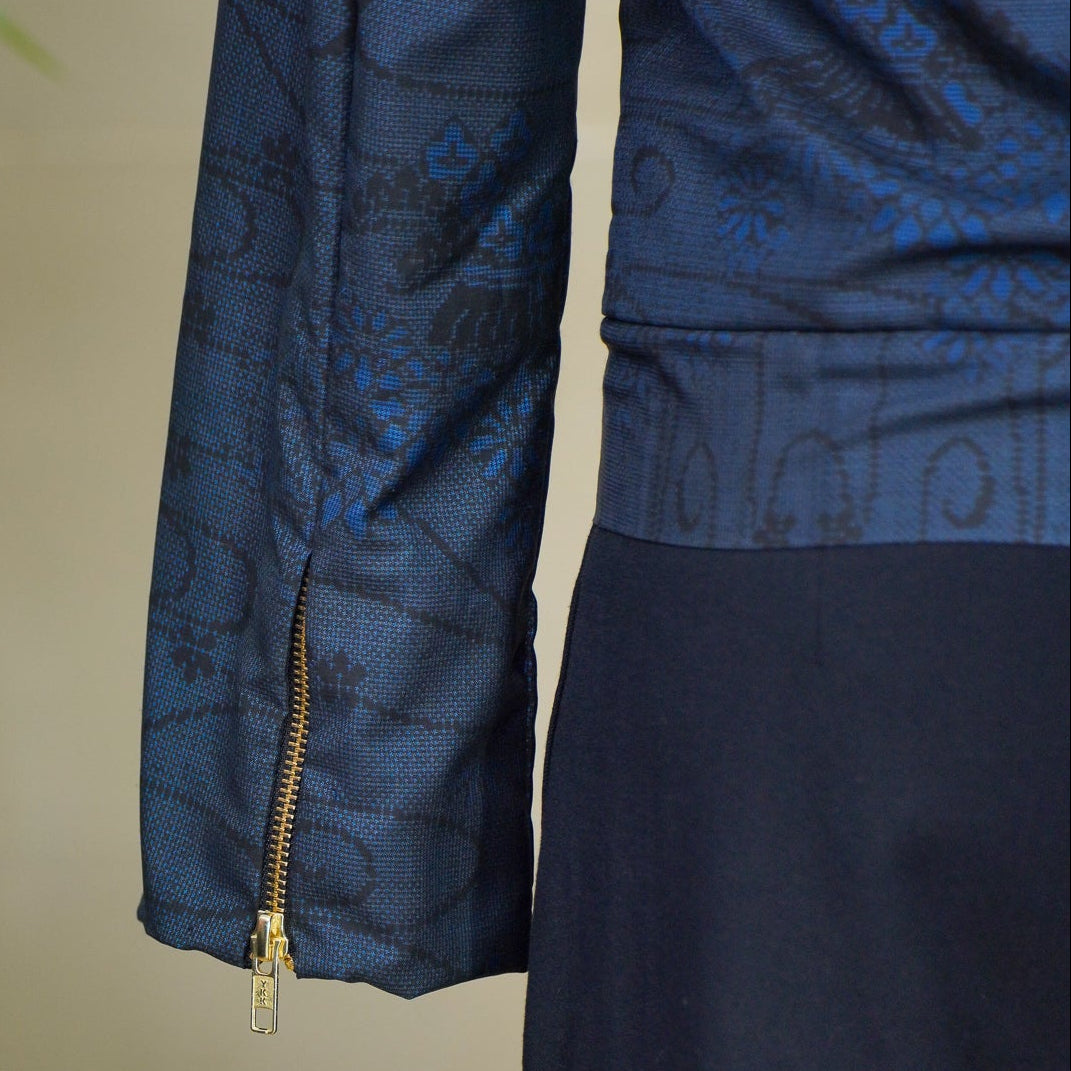 On-hand: Blue Oshima Biker Jacket | Large | OBKJ8480 - SDH