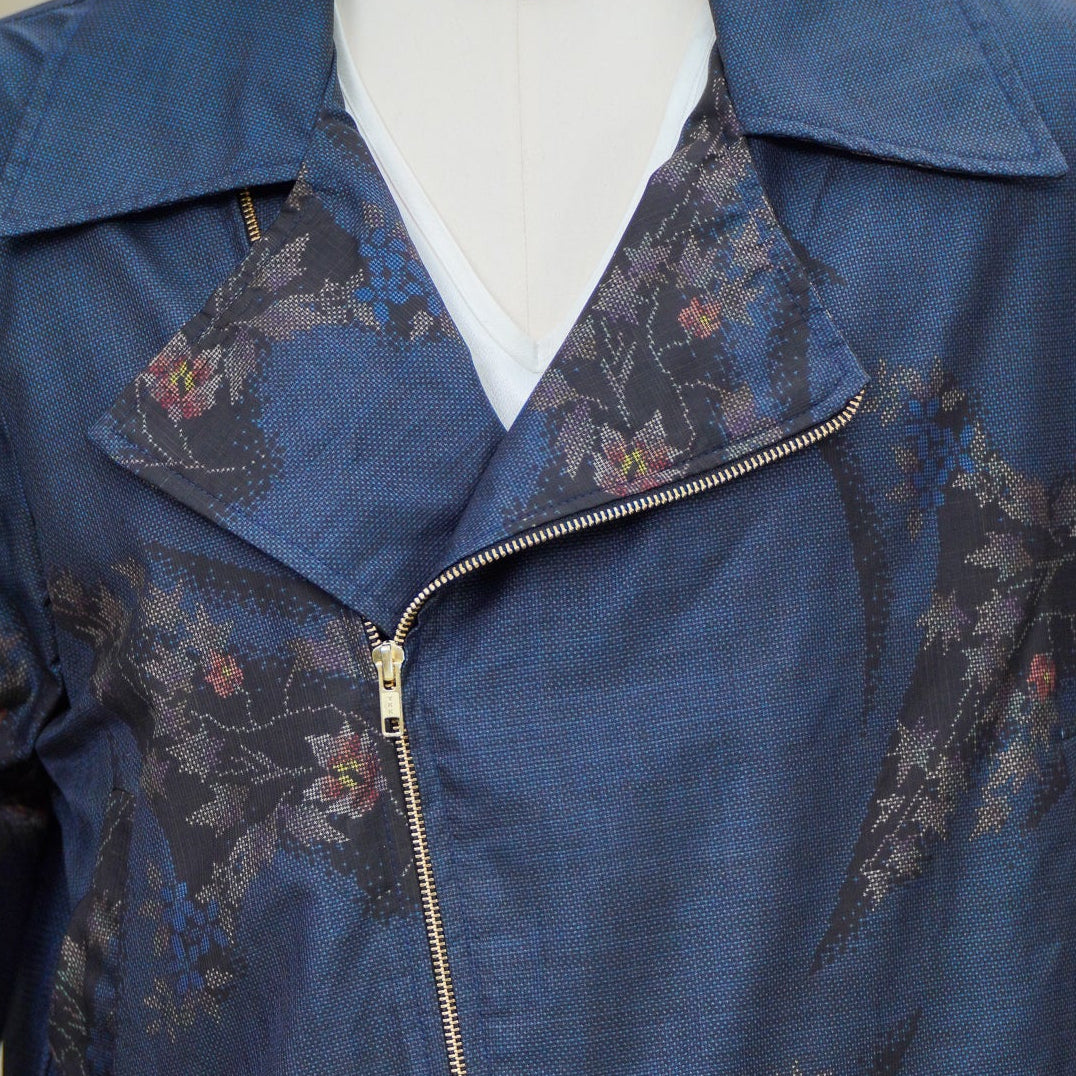 On-hand: Blue Oshima Biker Jacket | OBKJ8483 | XL (J)