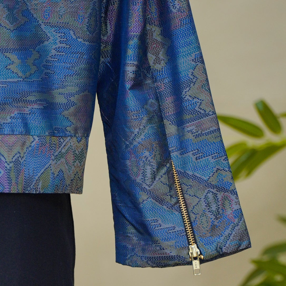 On-hand: Blue Oshima Biker Jacket | OBKJ8484 | XL