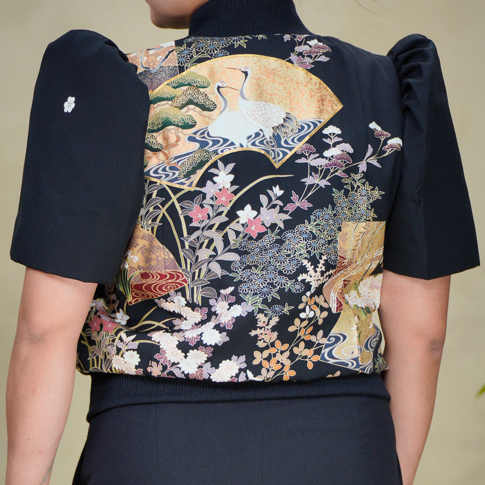 On-hand item: Filipiniana Bomber Jacket | Black | FBJ8469M | Medium