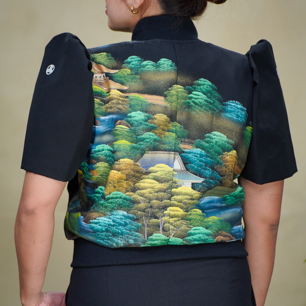 On-hand item: Filipiniana Bomber Jacket | Black | FBJ8203M | Medium