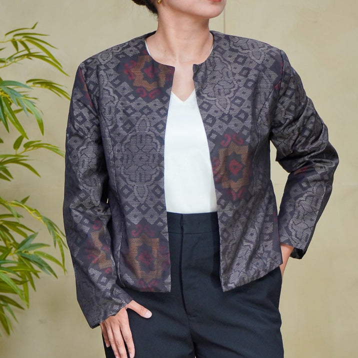 Premium On-hand item: Gray Oshima Office Blazer | OFB6311 | Medium