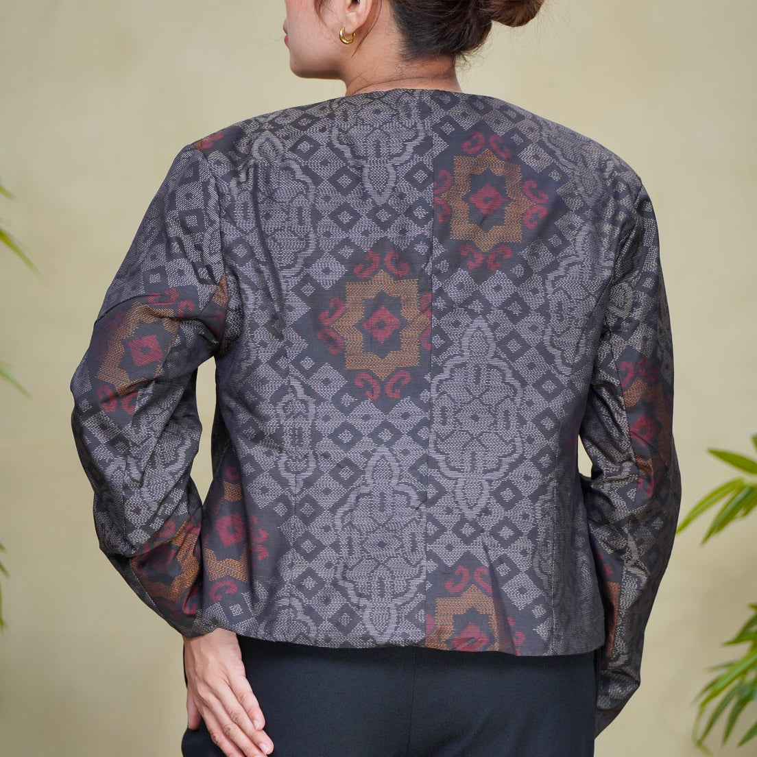 Premium On-hand item: Gray Oshima Office Blazer | OFB6311 | Medium