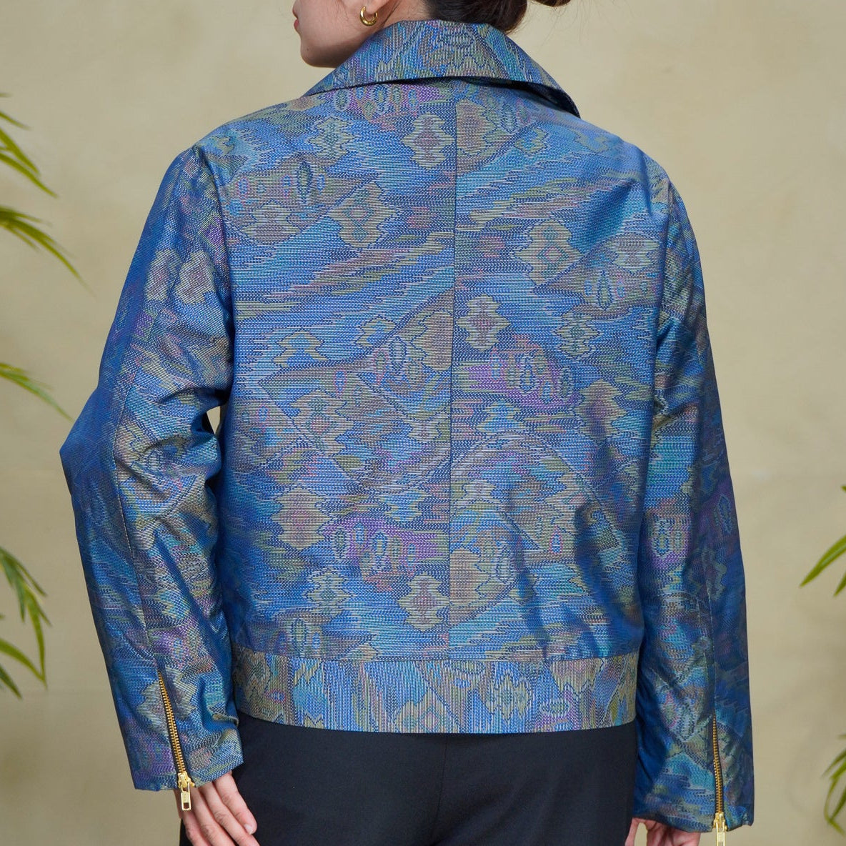 On-hand: Blue Oshima Biker Jacket | OBKJ8484 | XL